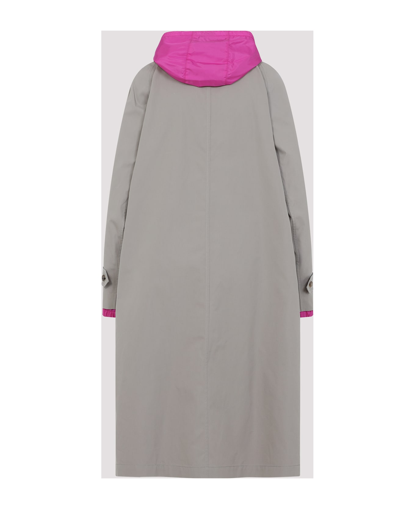 Miu Miu Cappuccino Cotton Blend Reversible Overcoat - ARGILLAAZALEAVIOLA