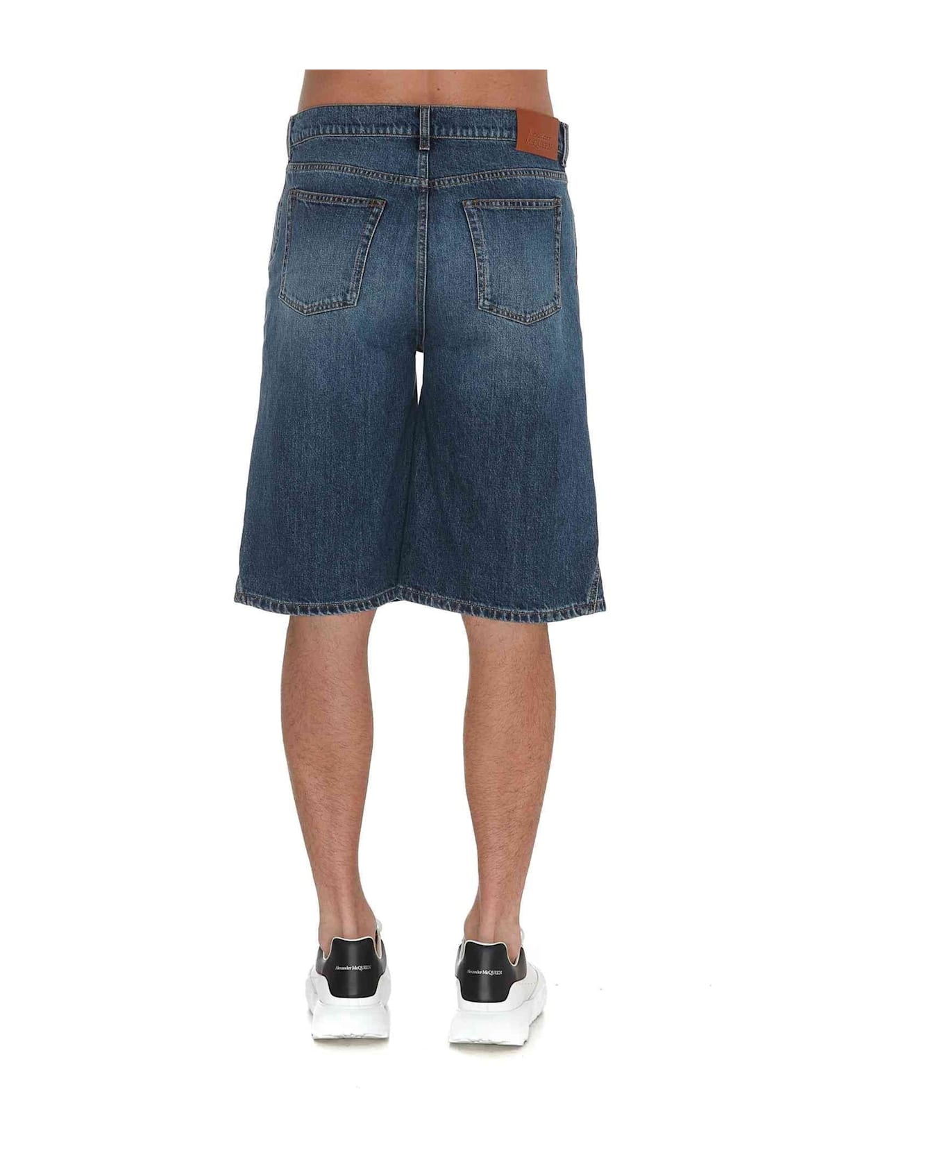 Alexander McQueen Denim Shorts - Blue
