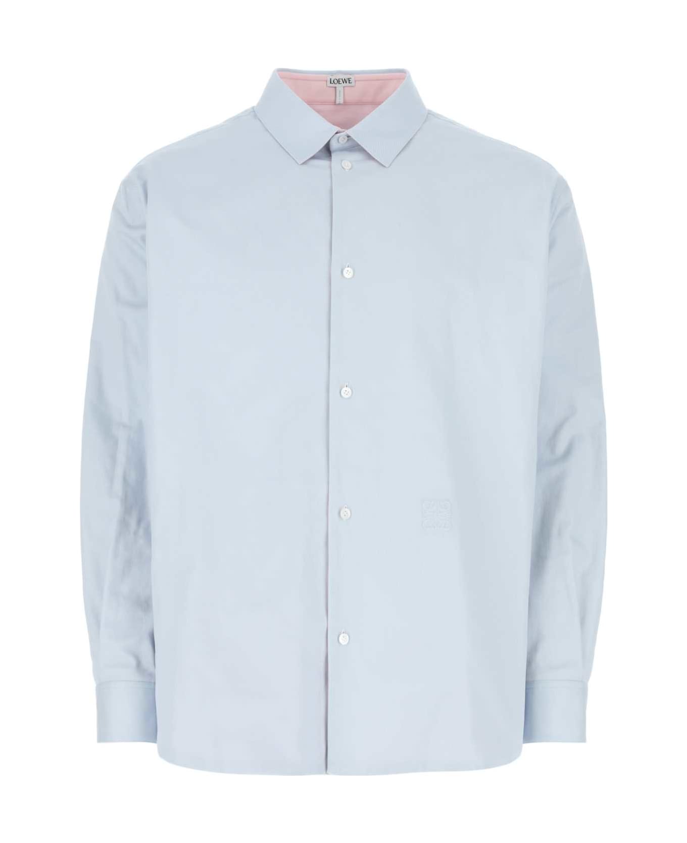 Loewe Light-blue Cotton Oversize Shirt - Multicolor