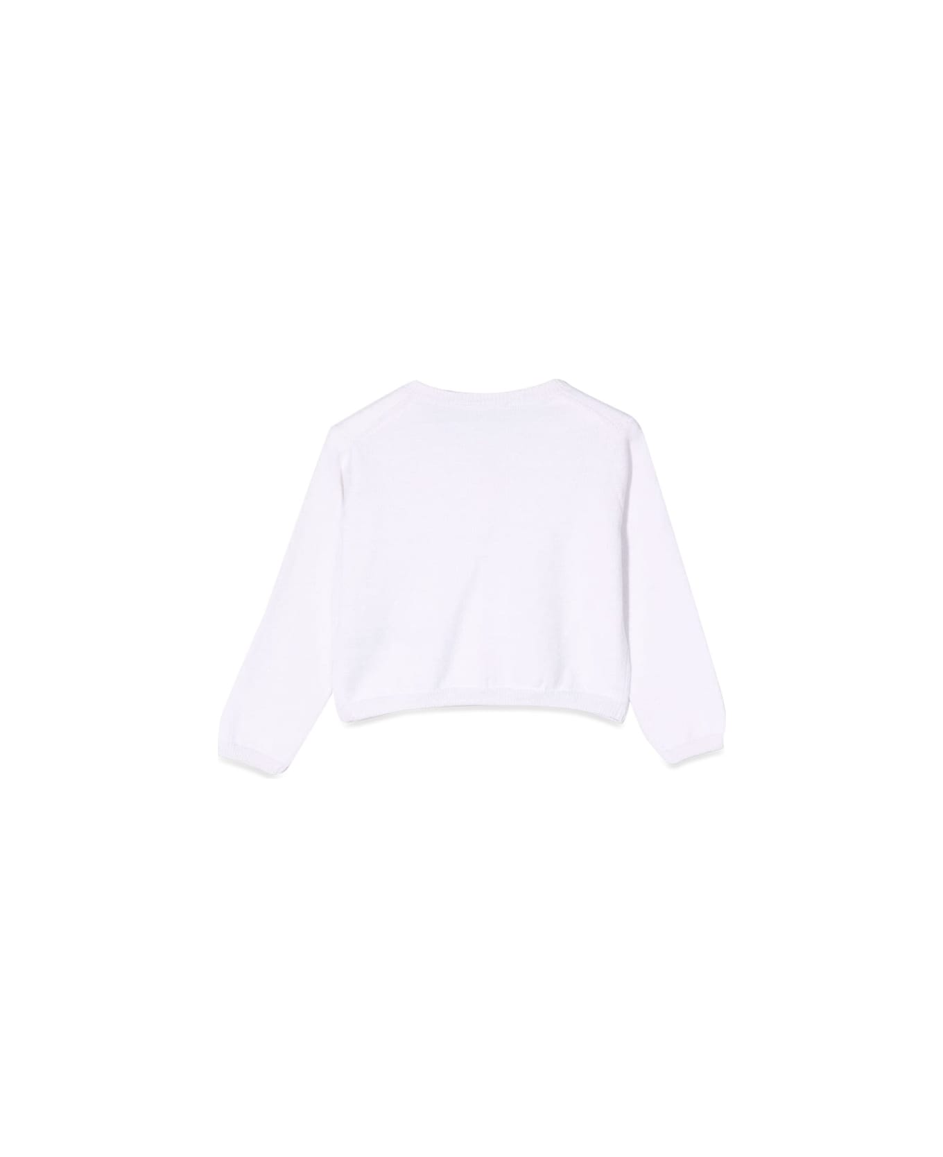 Il Gufo White Tricot Sweater - WHITE ニットウェア＆スウェットシャツ