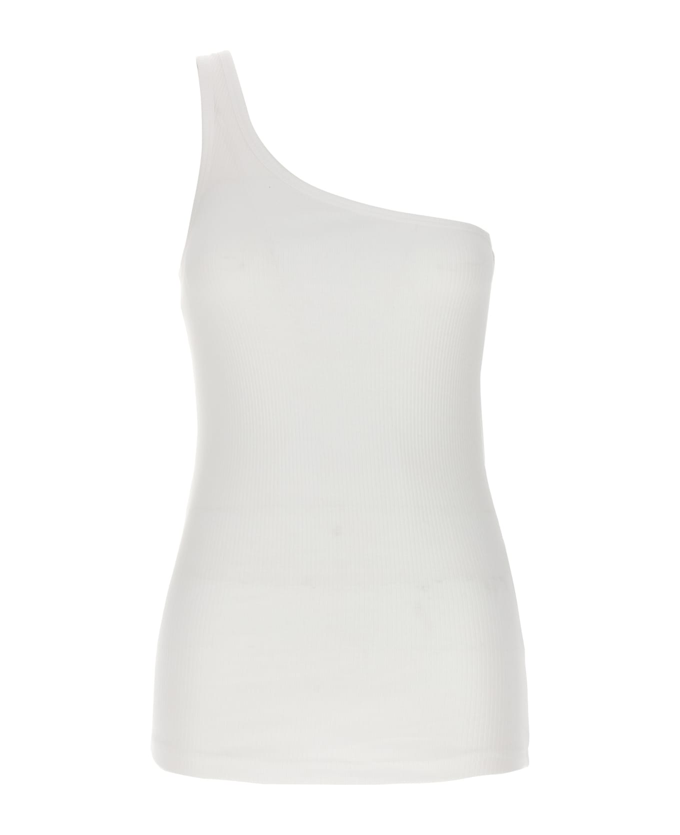 Isabel Marant One-shoulder Ribbed Top - White