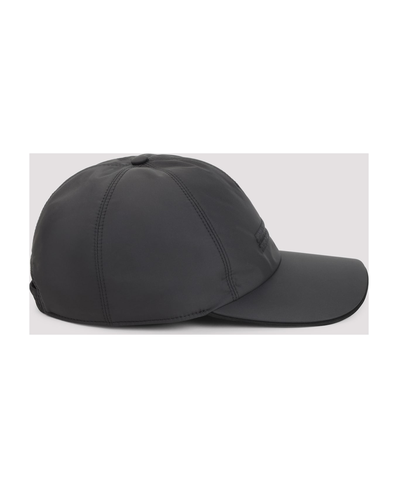 Zegna Nylon Baseball Cap - Nero Unito
