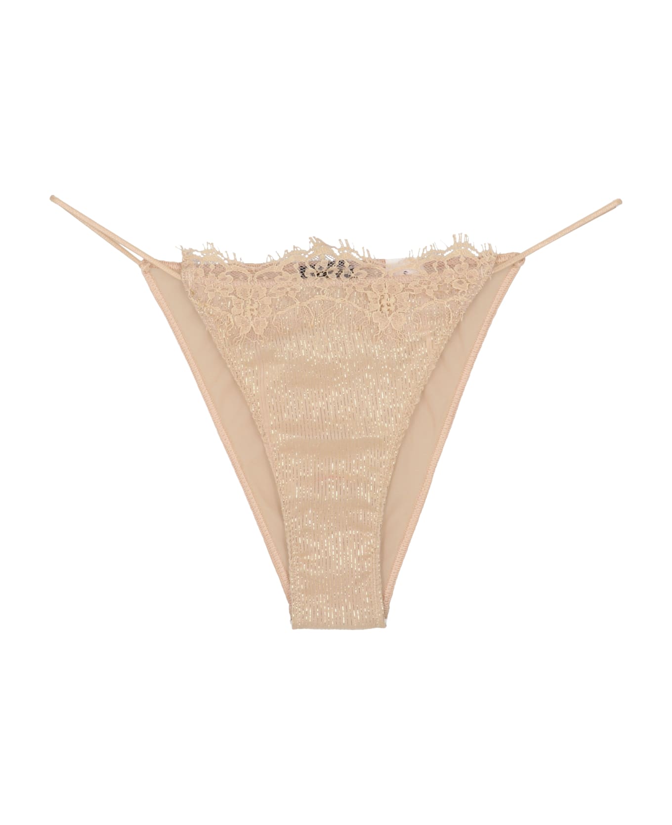 Oseree Lurex Silk Briefs - Gold