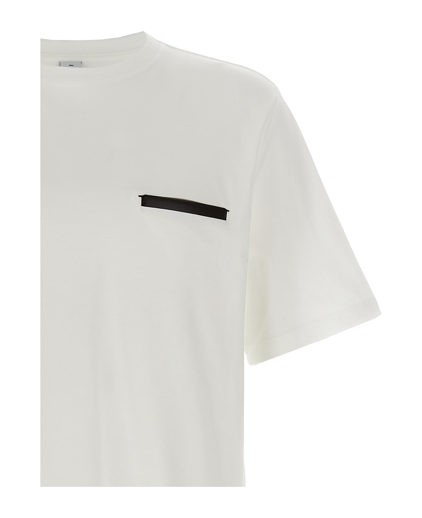 Berluti 
leather Tab
 T-shirt - White