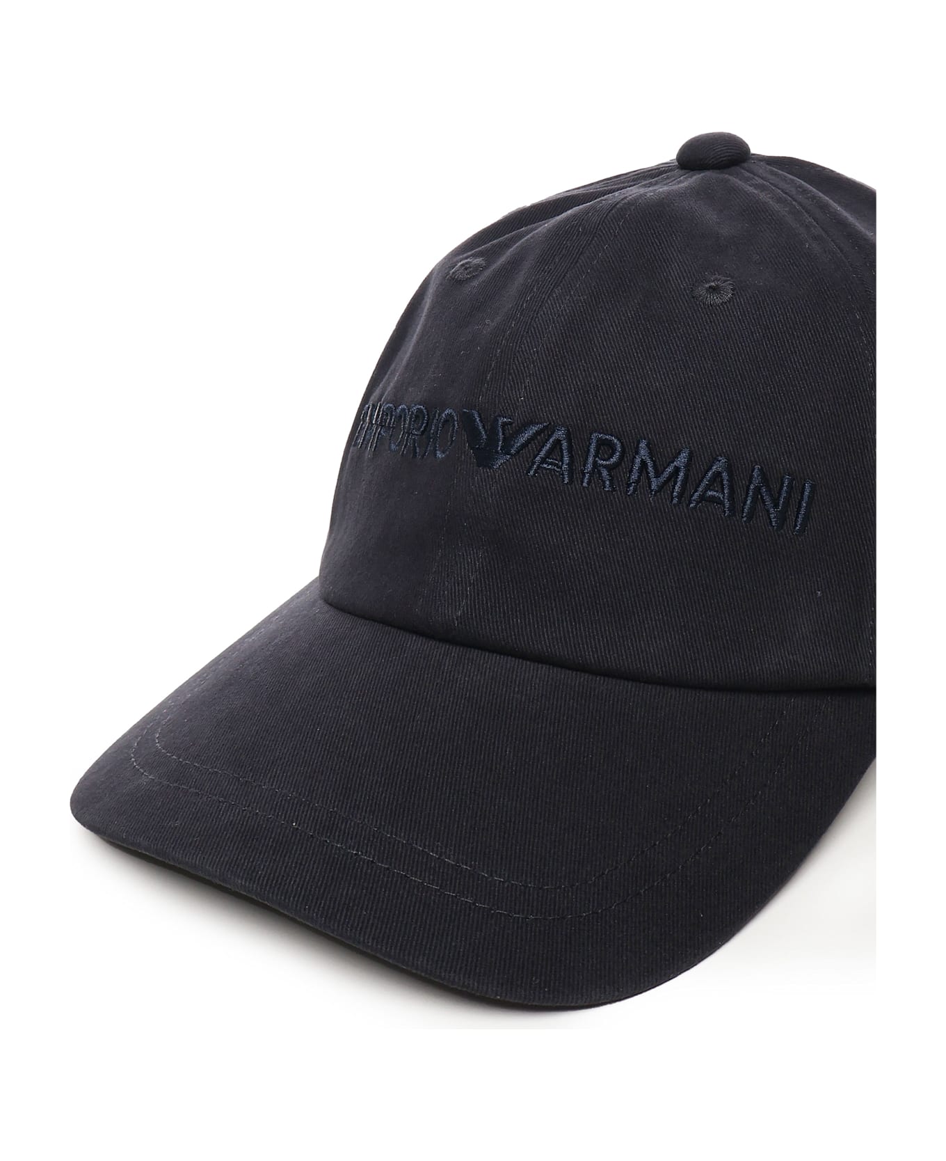 Emporio Armani Logo Hat - Blue