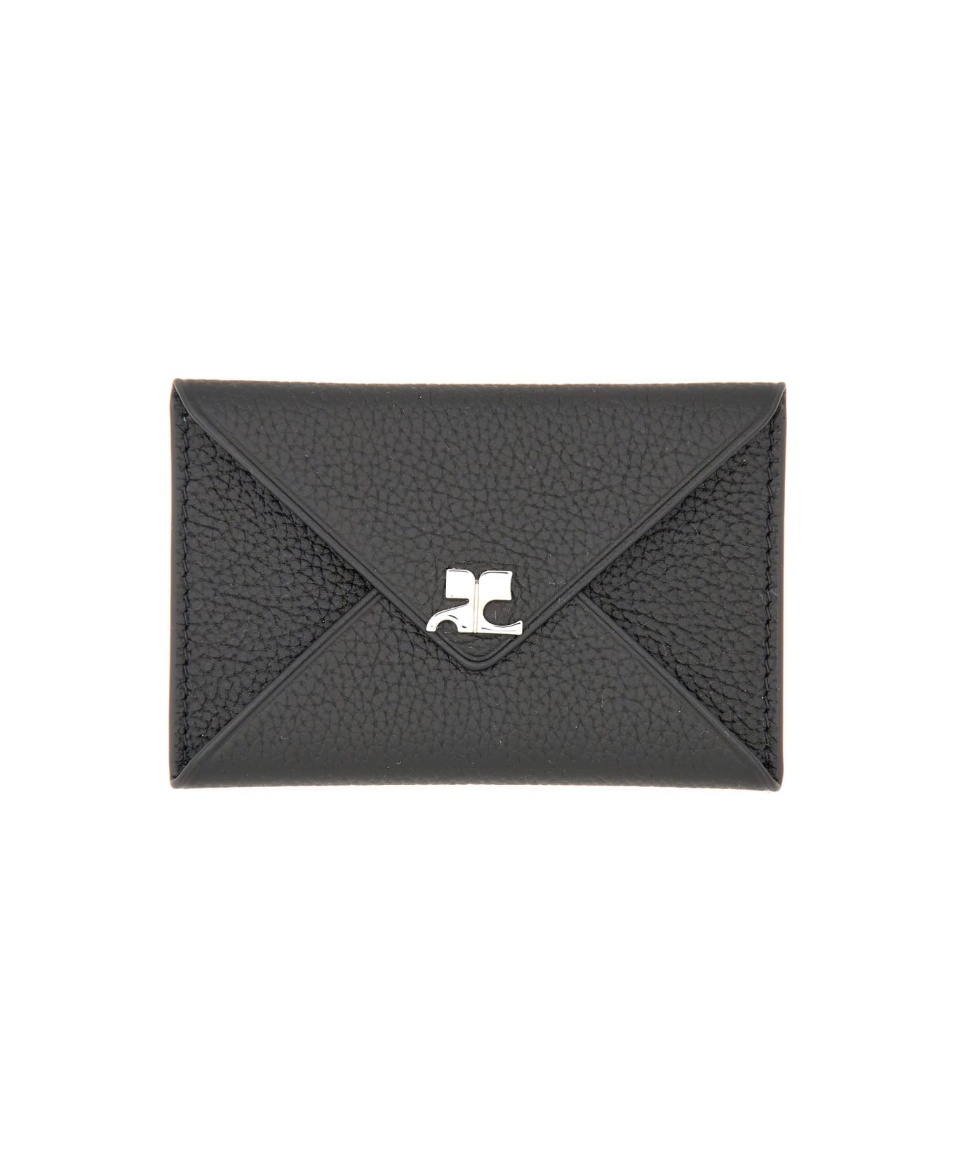 Courrèges Envelope Card Holder - BLACK