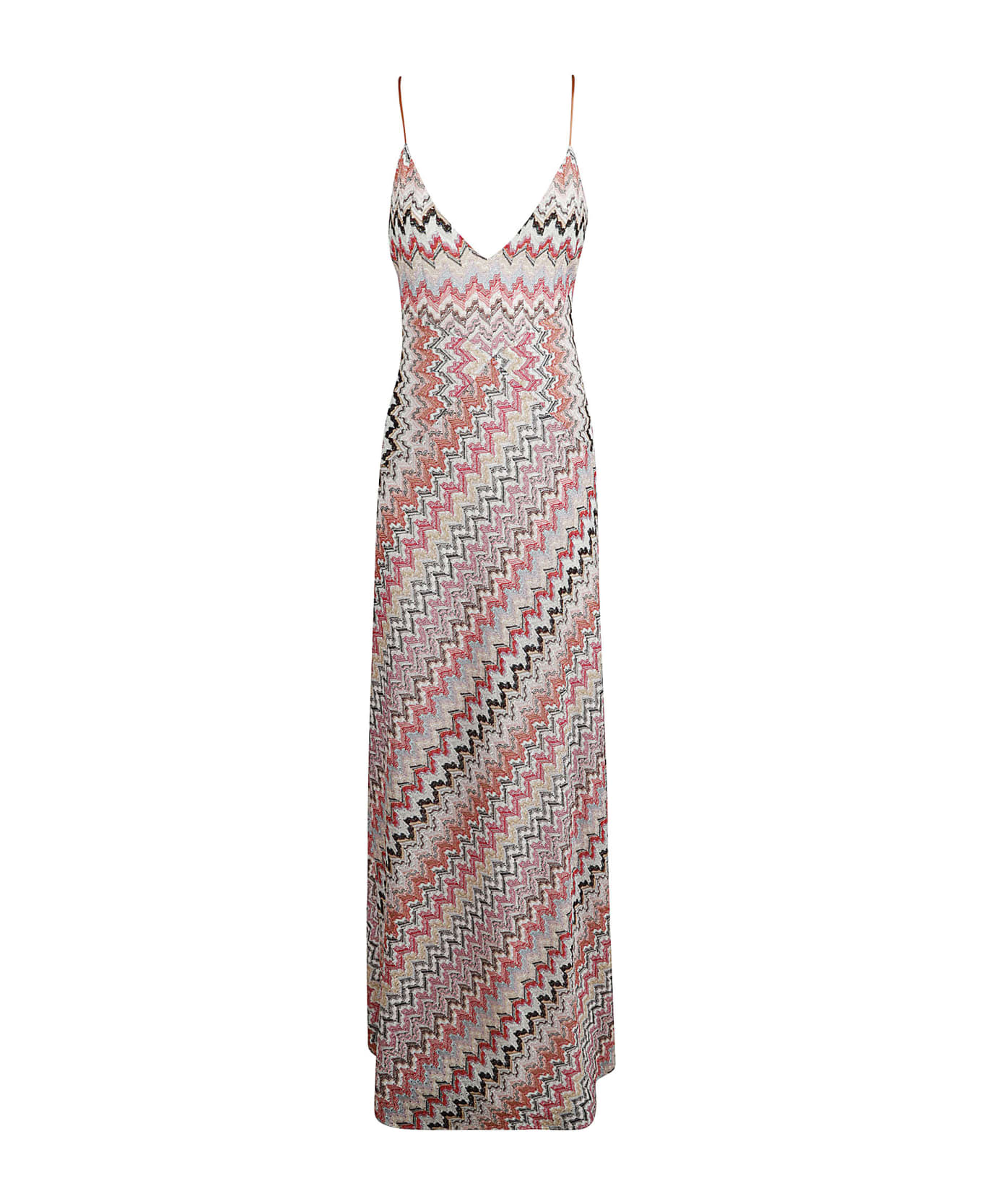 Missoni Sleeveless Long Dress - Pink/White