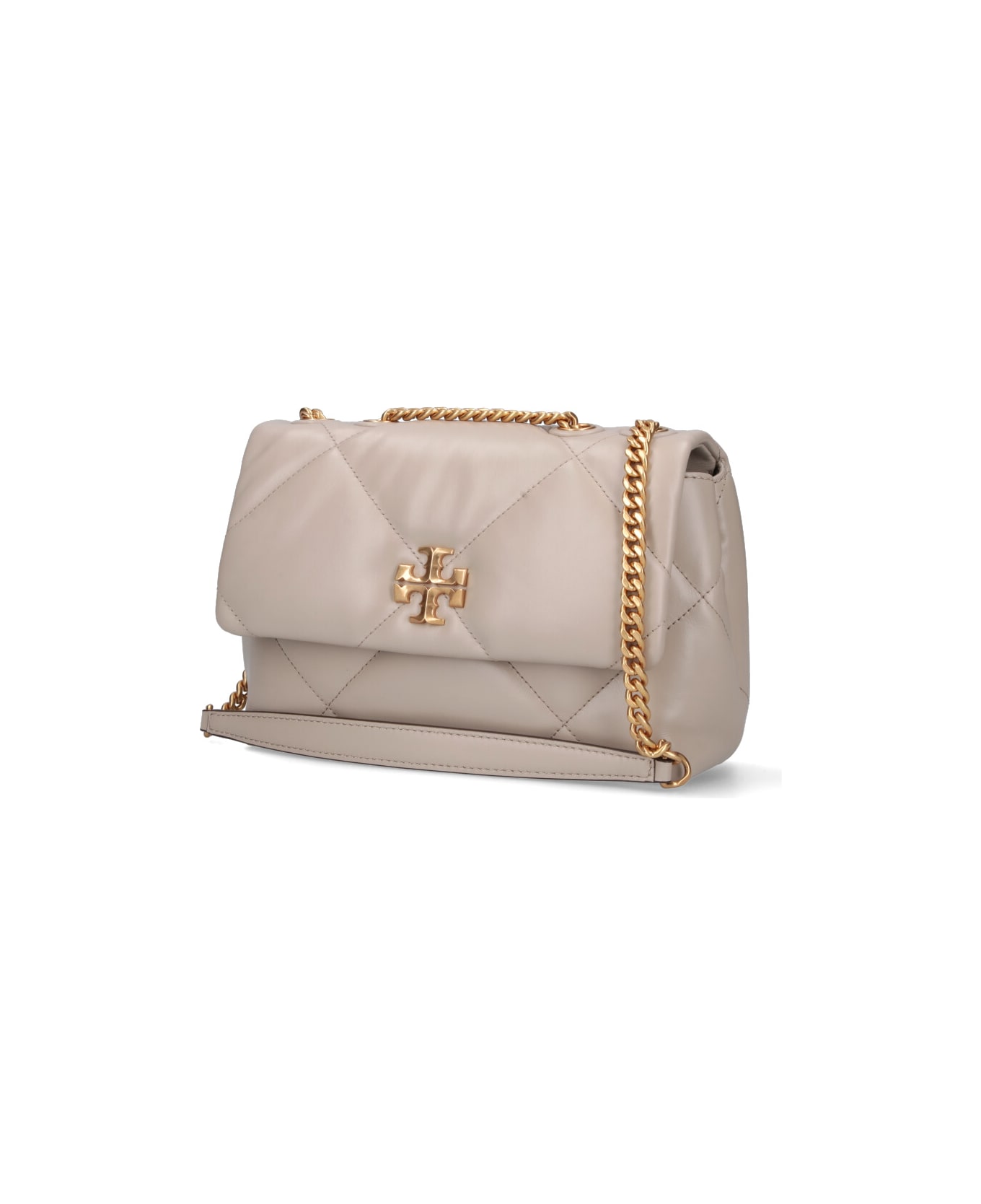 Tory Burch "kira Diamond Quilt" Shoulder Bag - Gray
