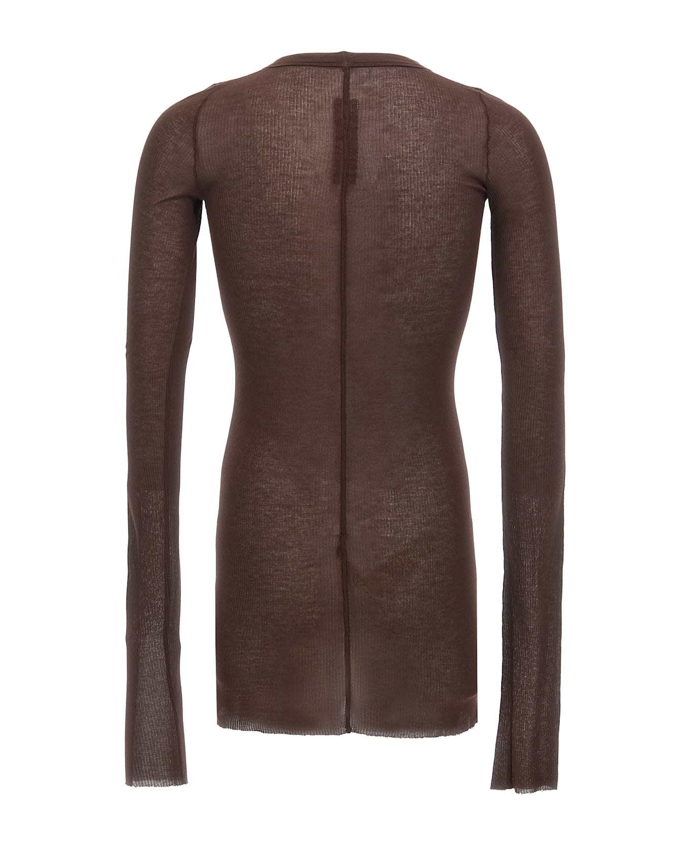Rick Owens 
rib
 T-shirt - Brown