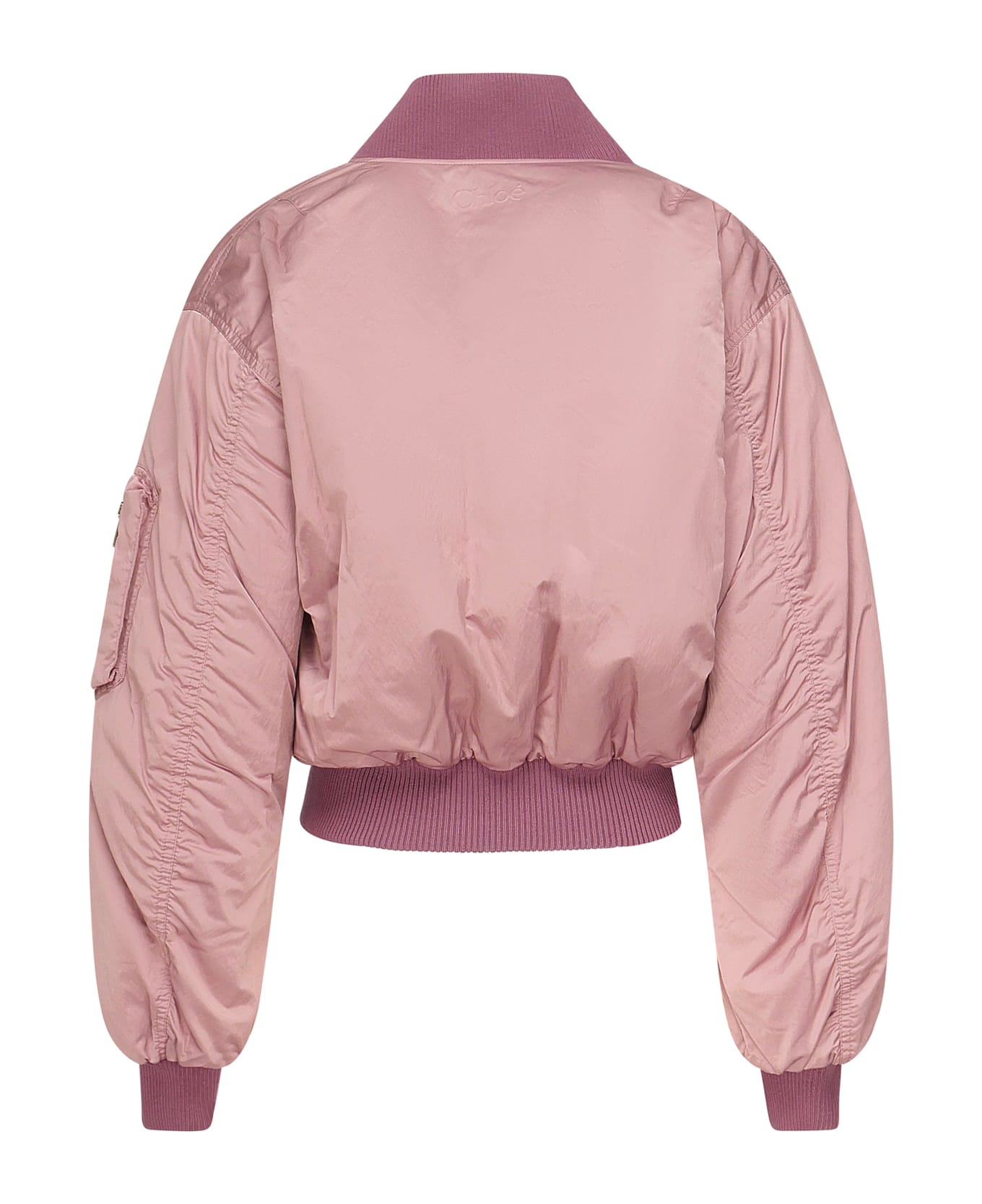Chloé Nylon Bomber Jacket - Pink