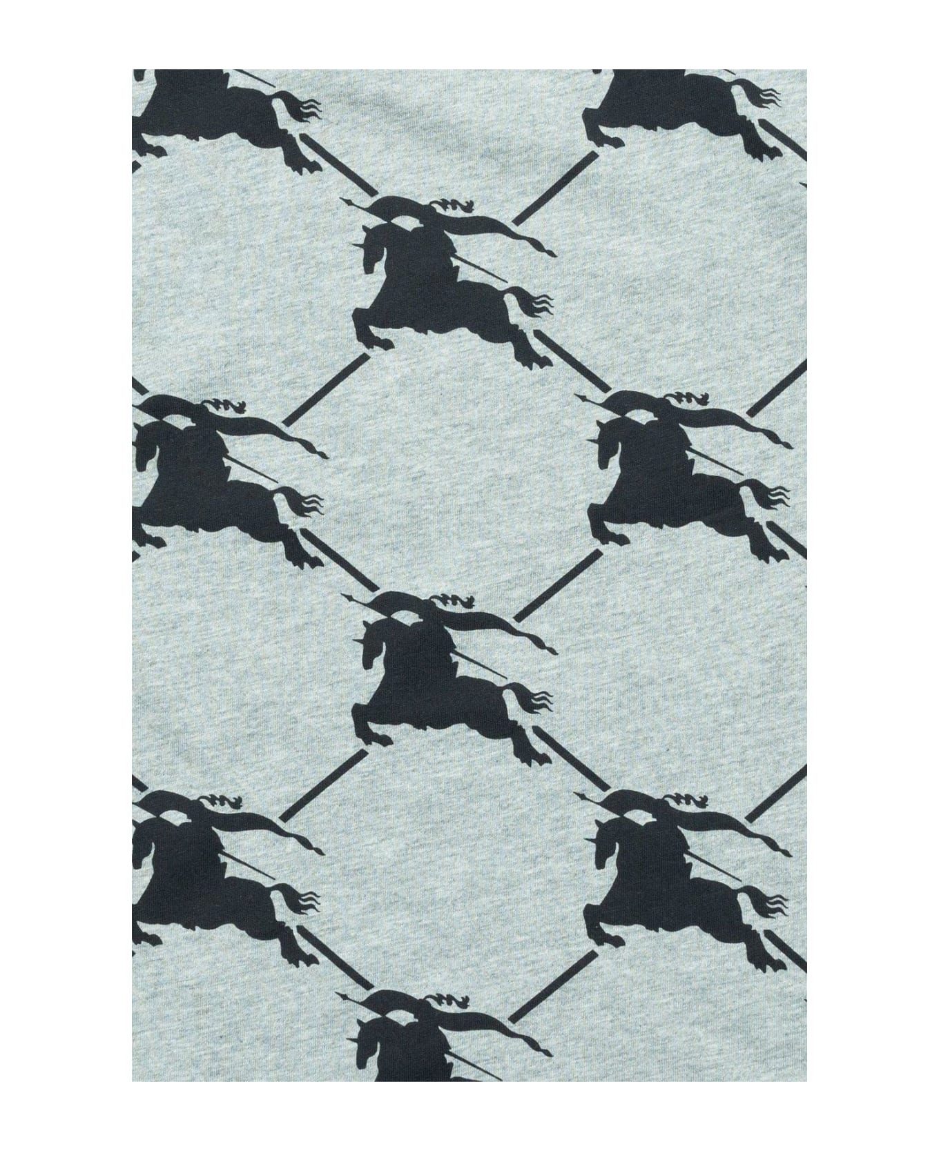 Burberry Equestrian Knight Printed T-shirt - Grigio