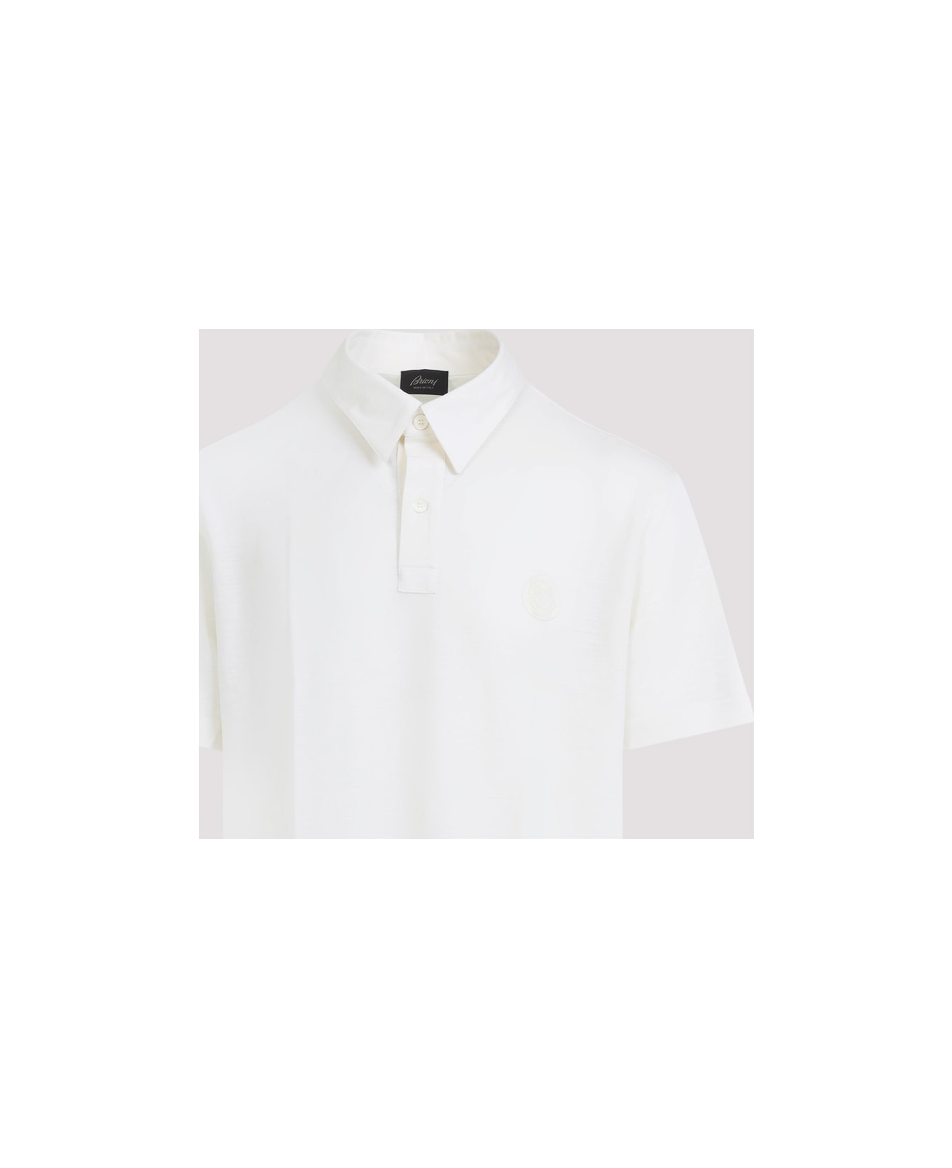 Brioni Wool Polo - White