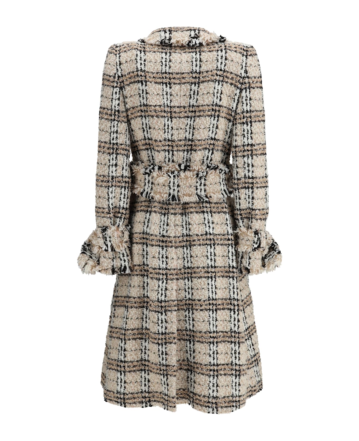 Burberry Check Bouclé Coat