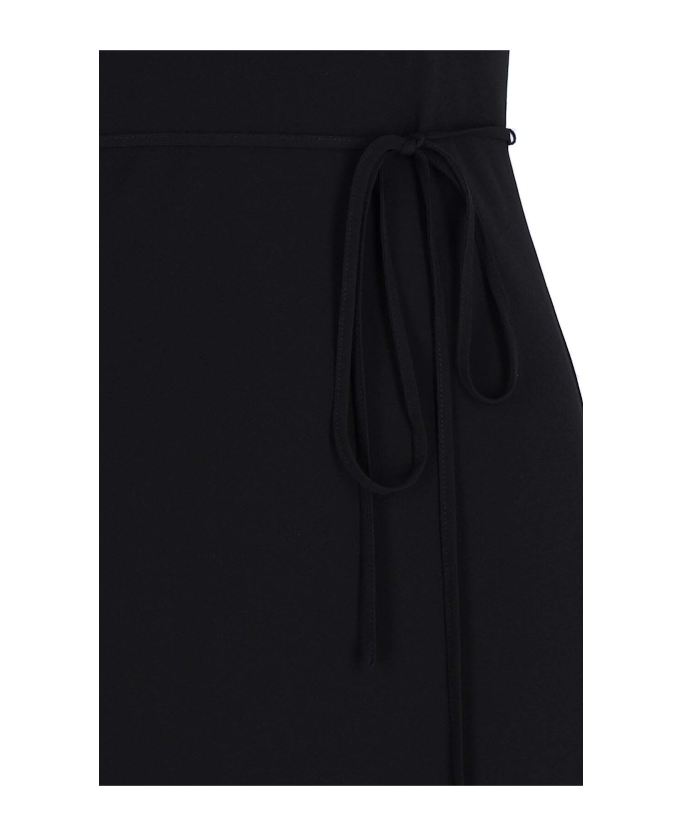 Calvin Klein Semi-transparent Midi Dress - Black  