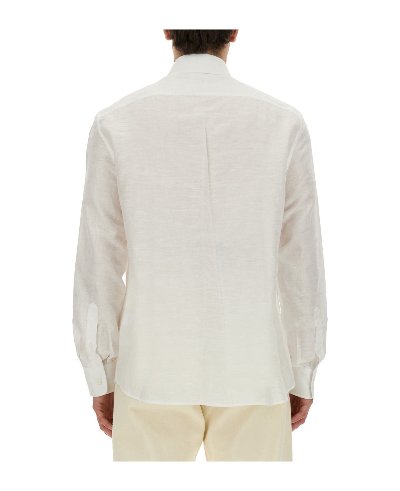 Brunello Cucinelli Linen Blend Shirt - BIANCO