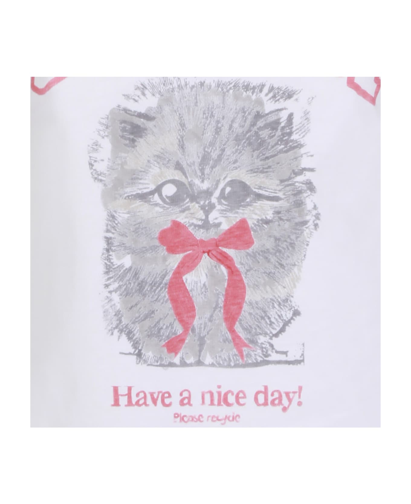 Ganni Bright White Cotton T-shirt - White