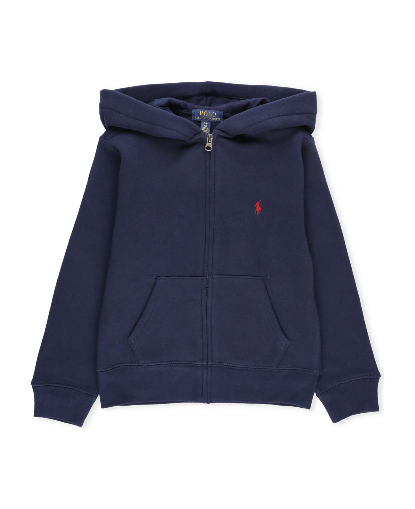 Ralph Lauren Hoodie With Embroidered Pony - Blue