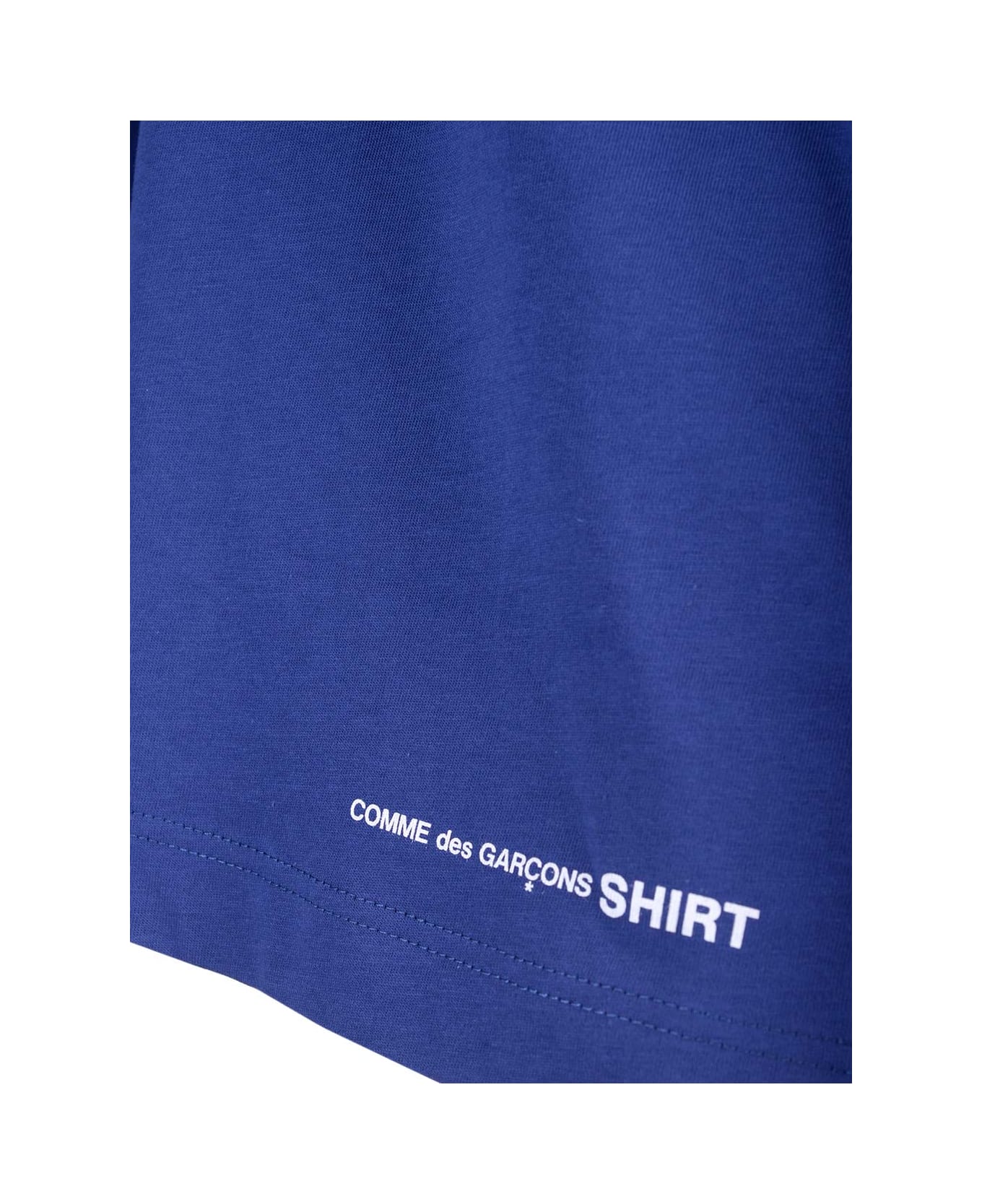 Comme des Garçons Shirt Electric Blue Over T-shirt - Navy