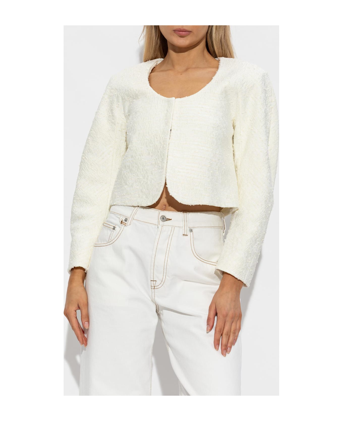 Jacquemus Patterned Blazer - WHITE