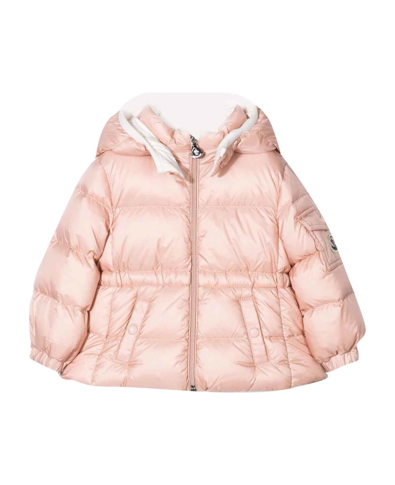 Moncler Pink Jacket Baby Unisex - Rosa