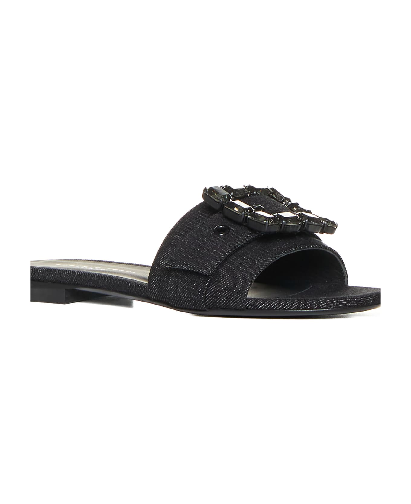 Roberto Festa Flat Shoes - Nero+black diam