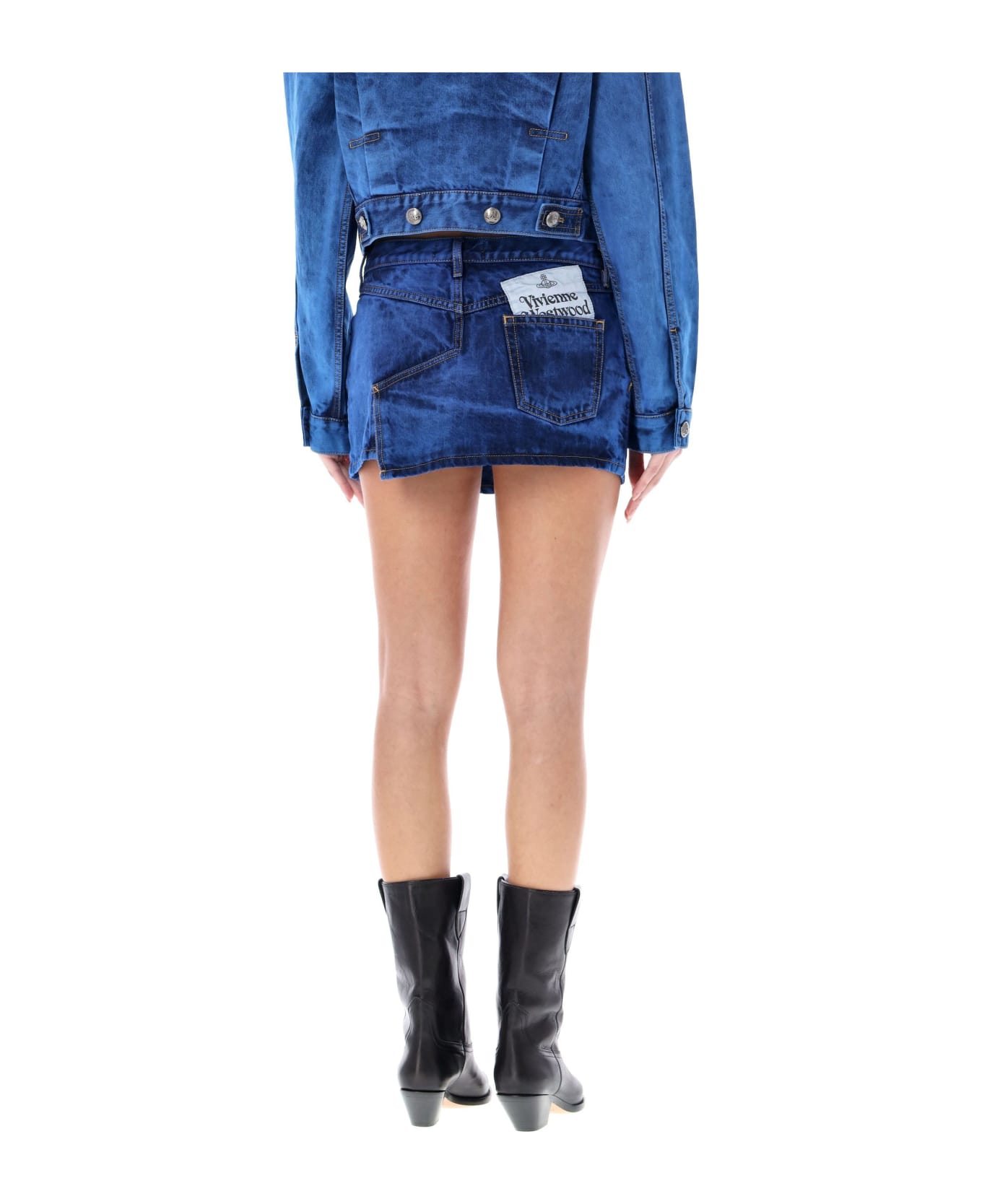 Vivienne Westwood Foam Mini Skirt - BLUE