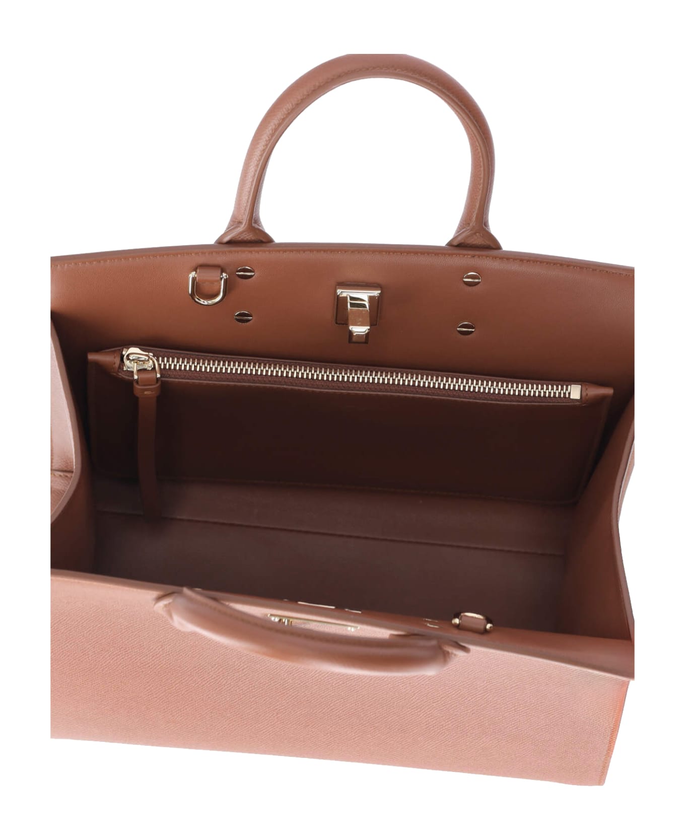 Ferragamo 'studio Box' Handbag - Brown