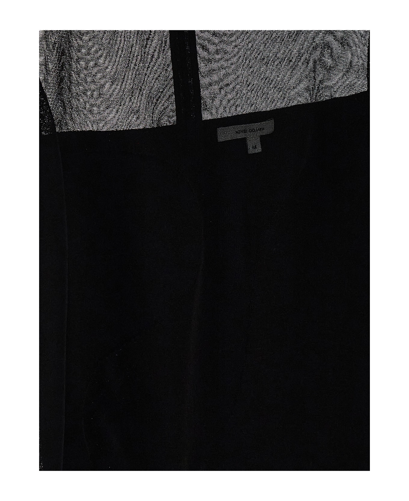Nensi Dojaka 'fitted Semisheer' Dress - Black   ワンピース＆ドレス