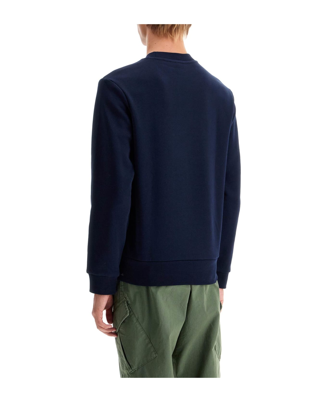 Lacoste Classic Fit Crewneck Sweatshirt - BLU NAVY (Blue) フリース