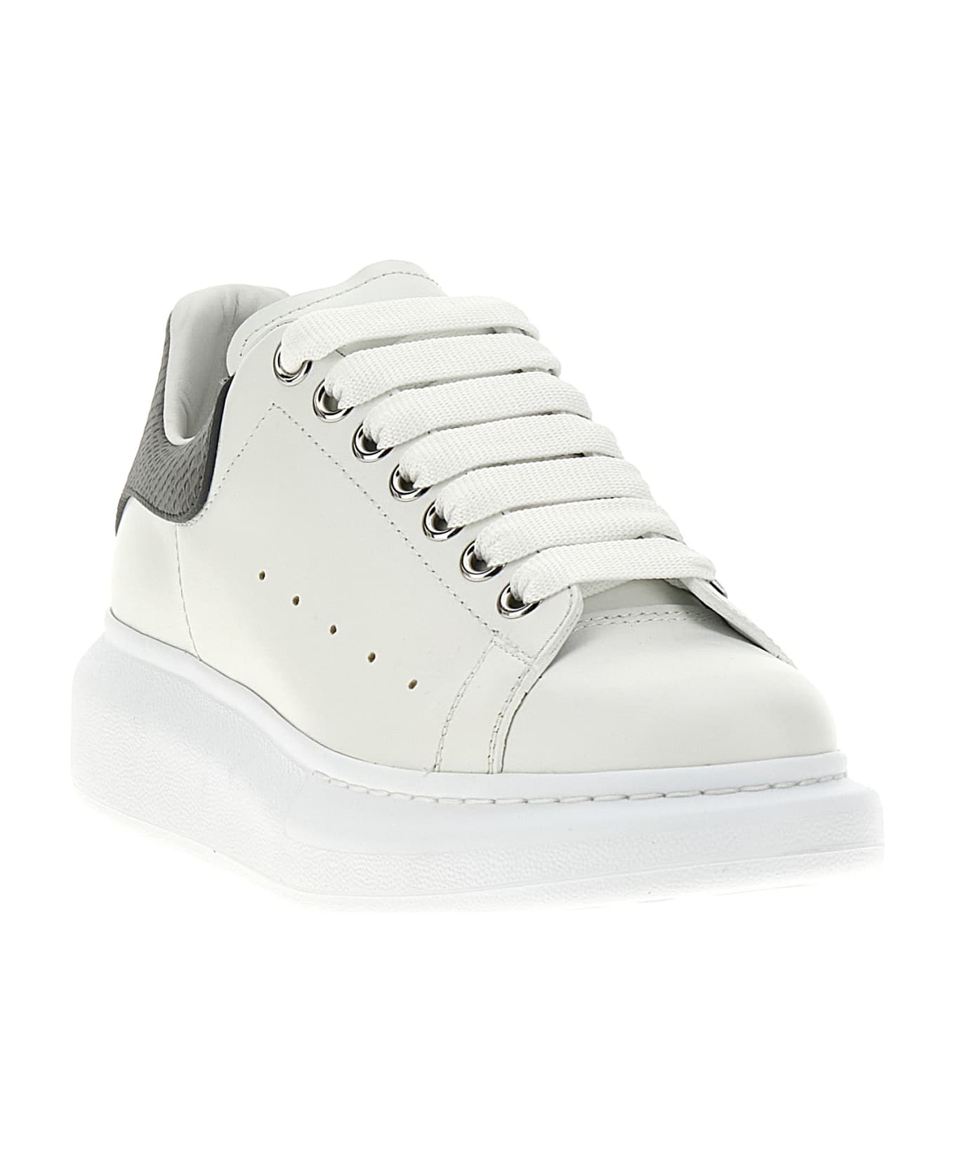 Alexander McQueen Leather Sneakers - Gray