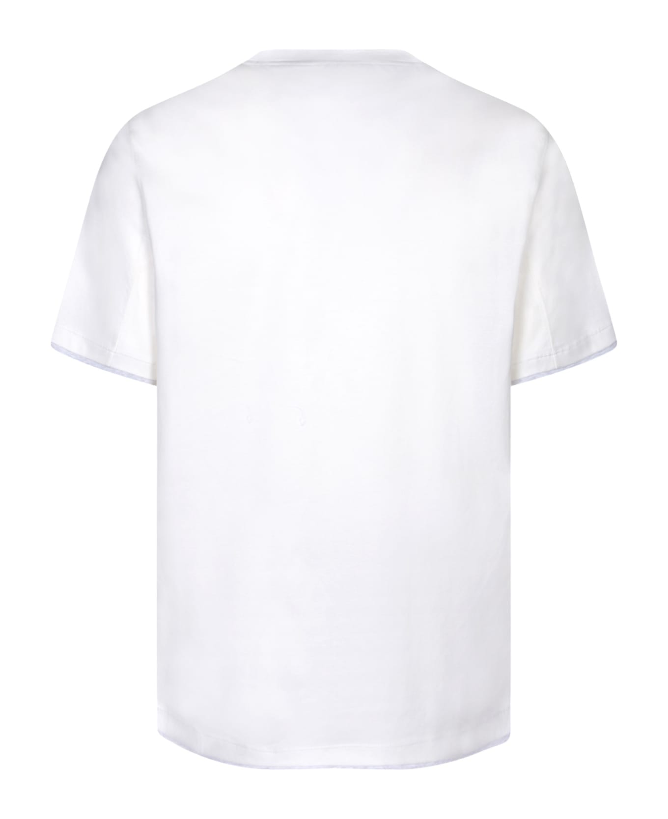 Brunello Cucinelli Contrasting Edges T-shirt - White