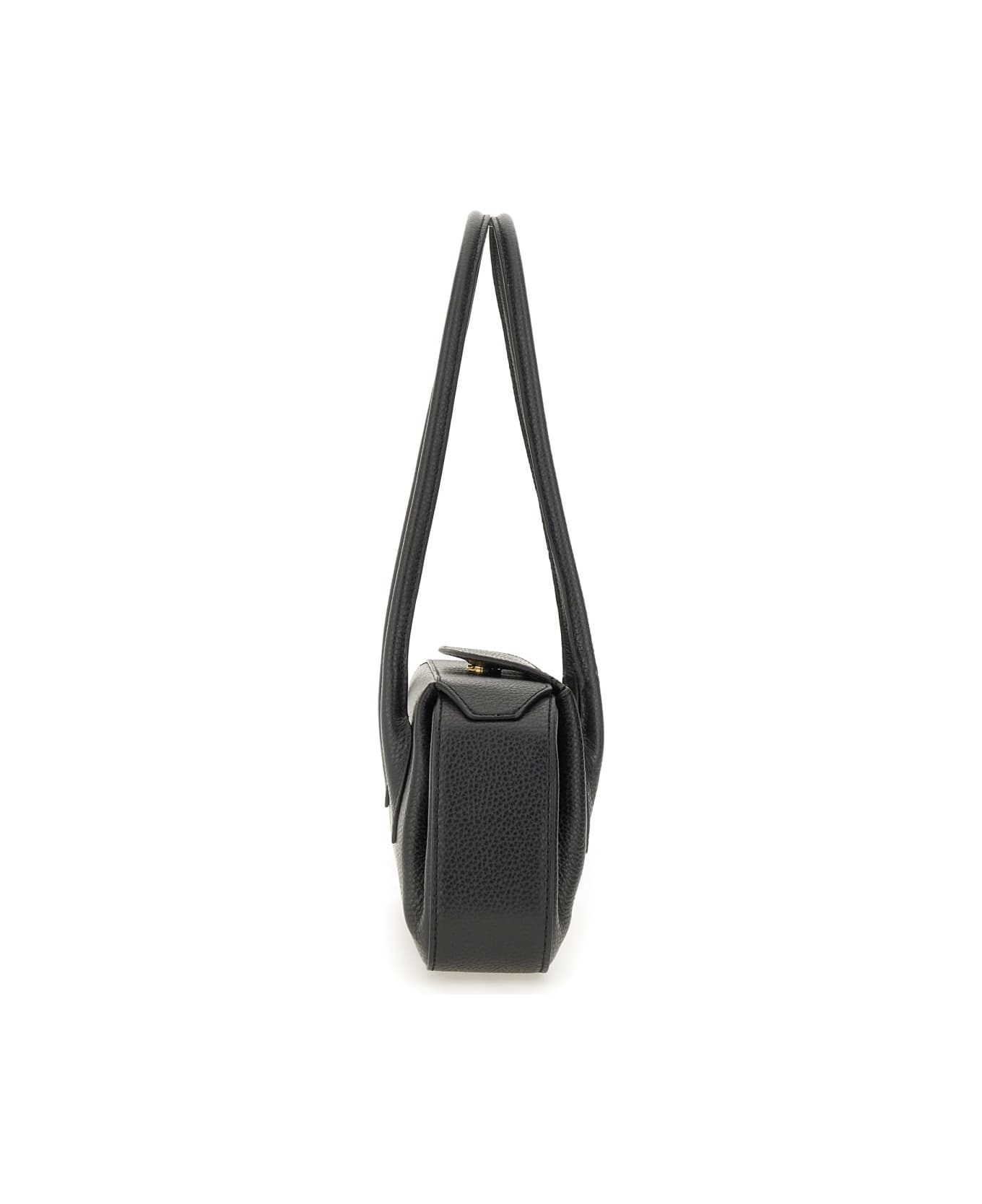YUZEFI "oyster" Shoulder Bag - BLACK