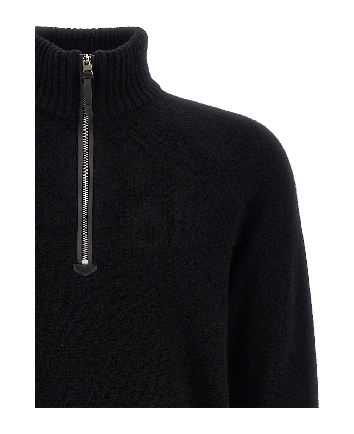 Tom Ford Half Zip Sweater - Black  