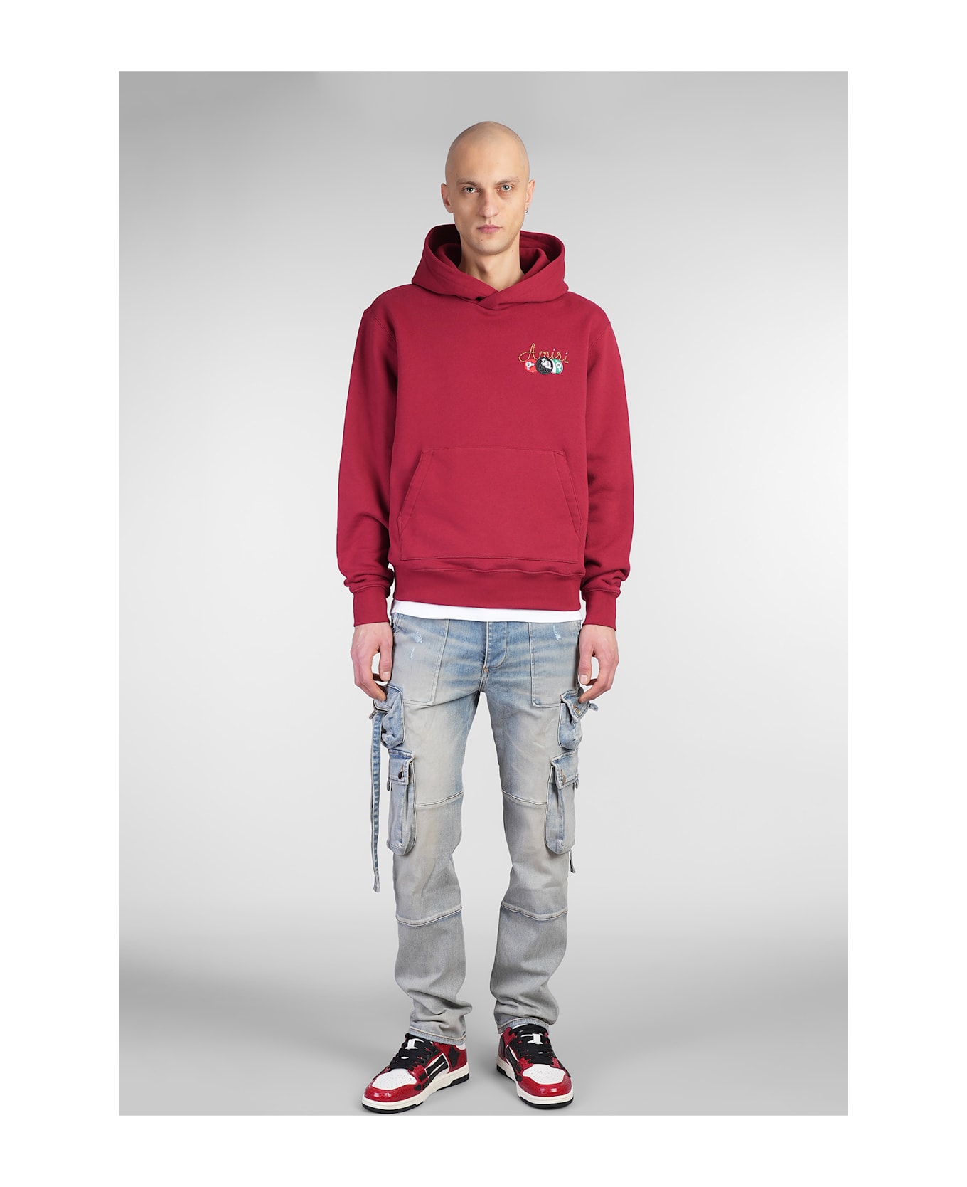 AMIRI Sweatshirt In Bordeaux Cotton - bordeaux