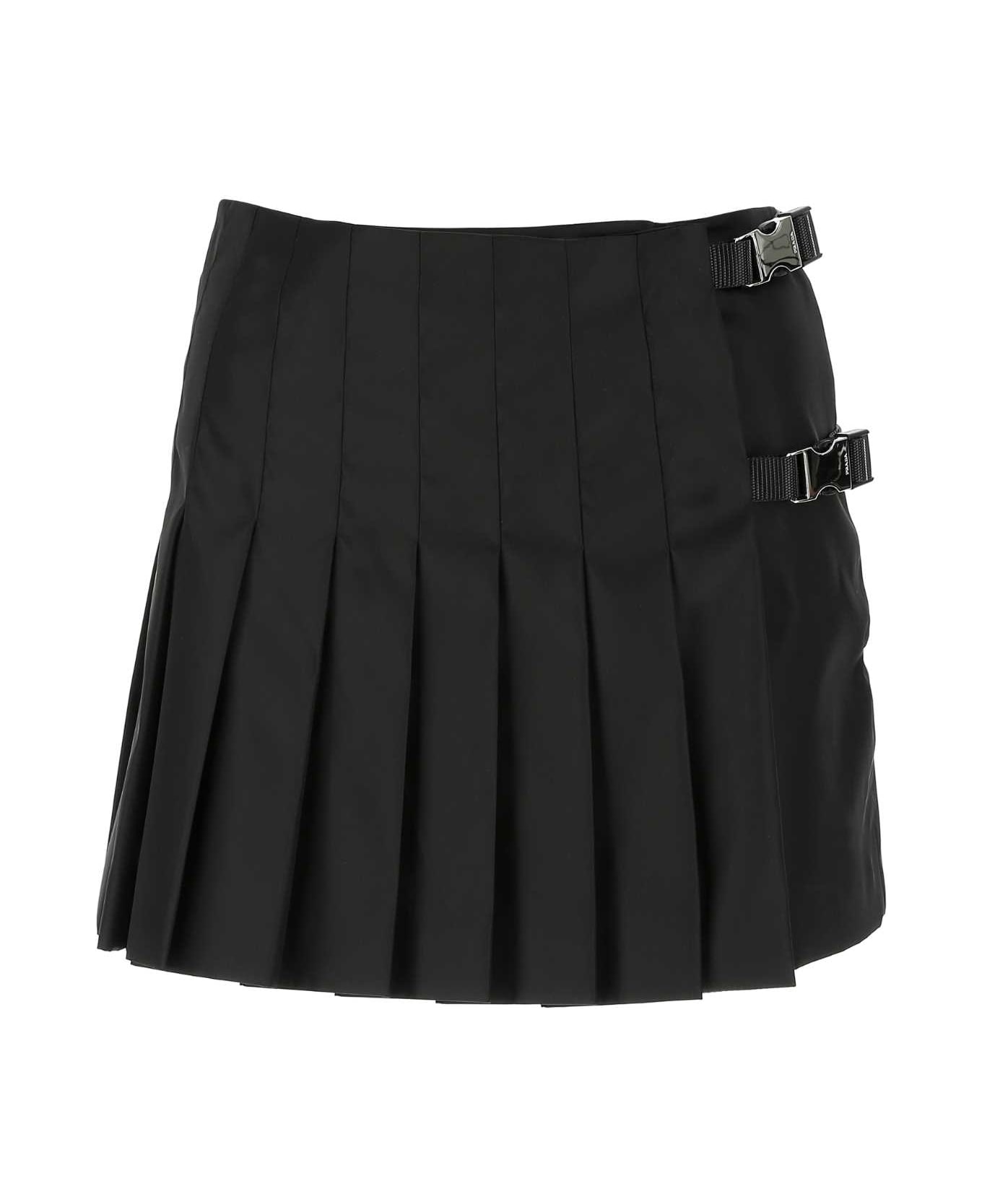 Prada Black Nylon Mini Skirt - F0002