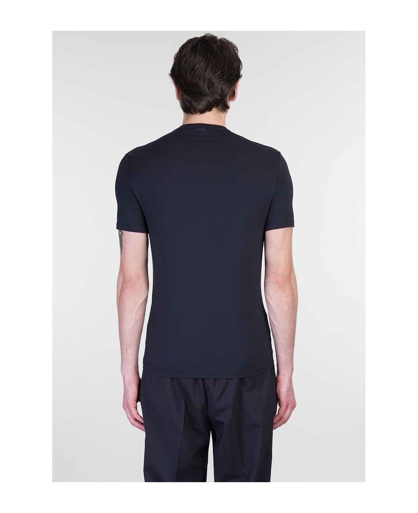 Zegna Lingerie In Blue Wool And Polyester - blue