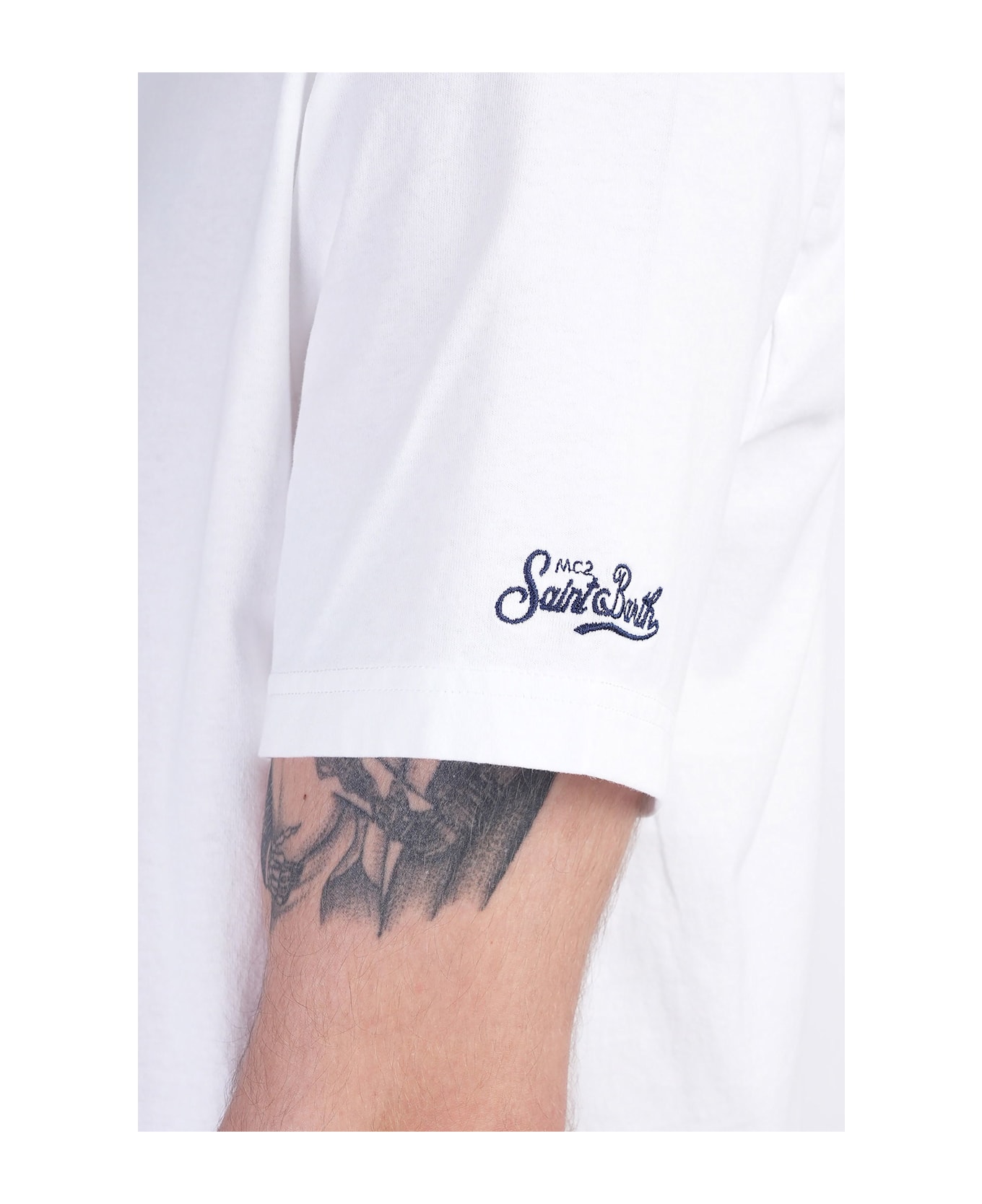 MC2 Saint Barth Brighton Polo In White Cotton - white