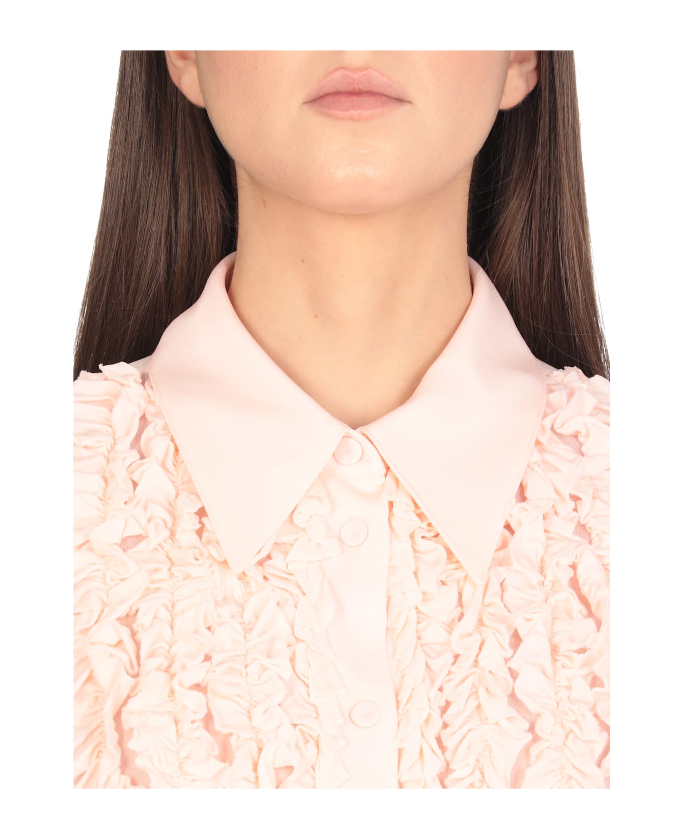 Jil Sander Rouches Shirt - Pink