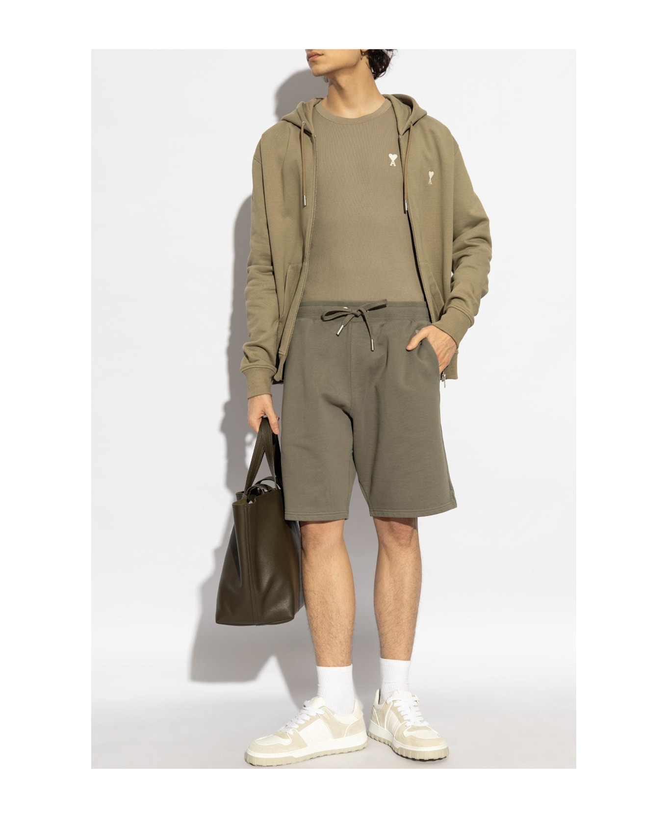 Ami Alexandre Mattiussi Logo Shorts - Grey