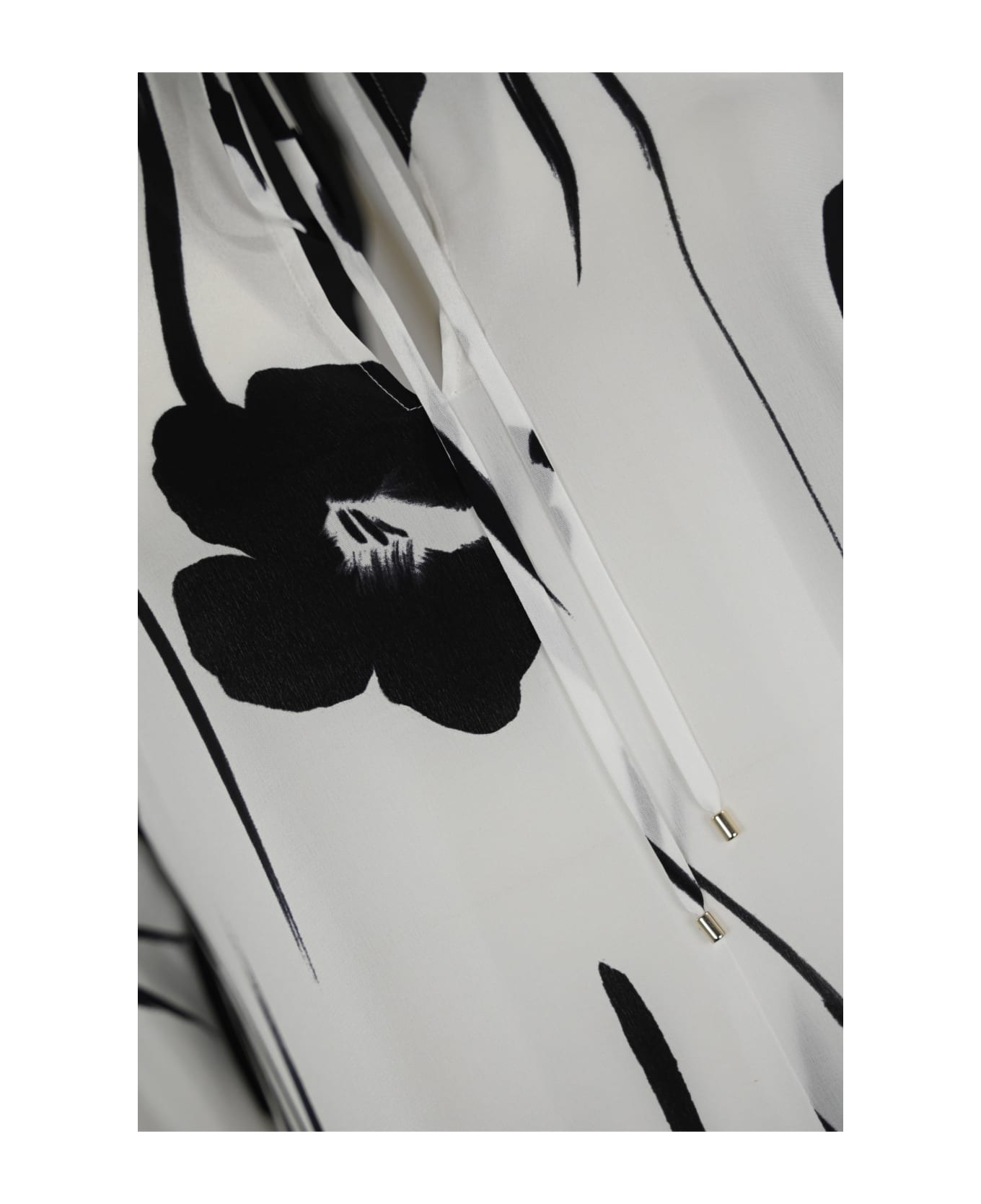 Max Mara Studio Long Dress - Bianco/nero