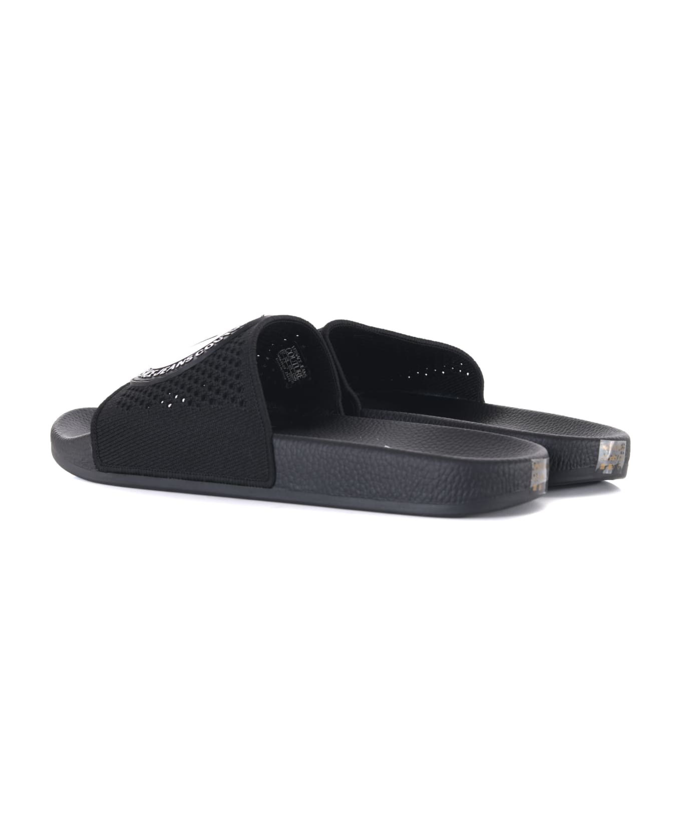 Versace Jeans Couture Logo Sliders - Nero
