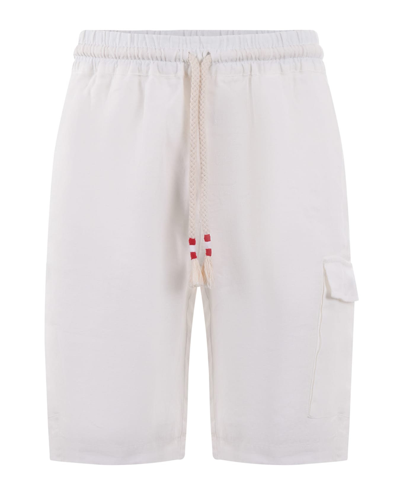 MC2 Saint Barth Linen Shorts - Bianco