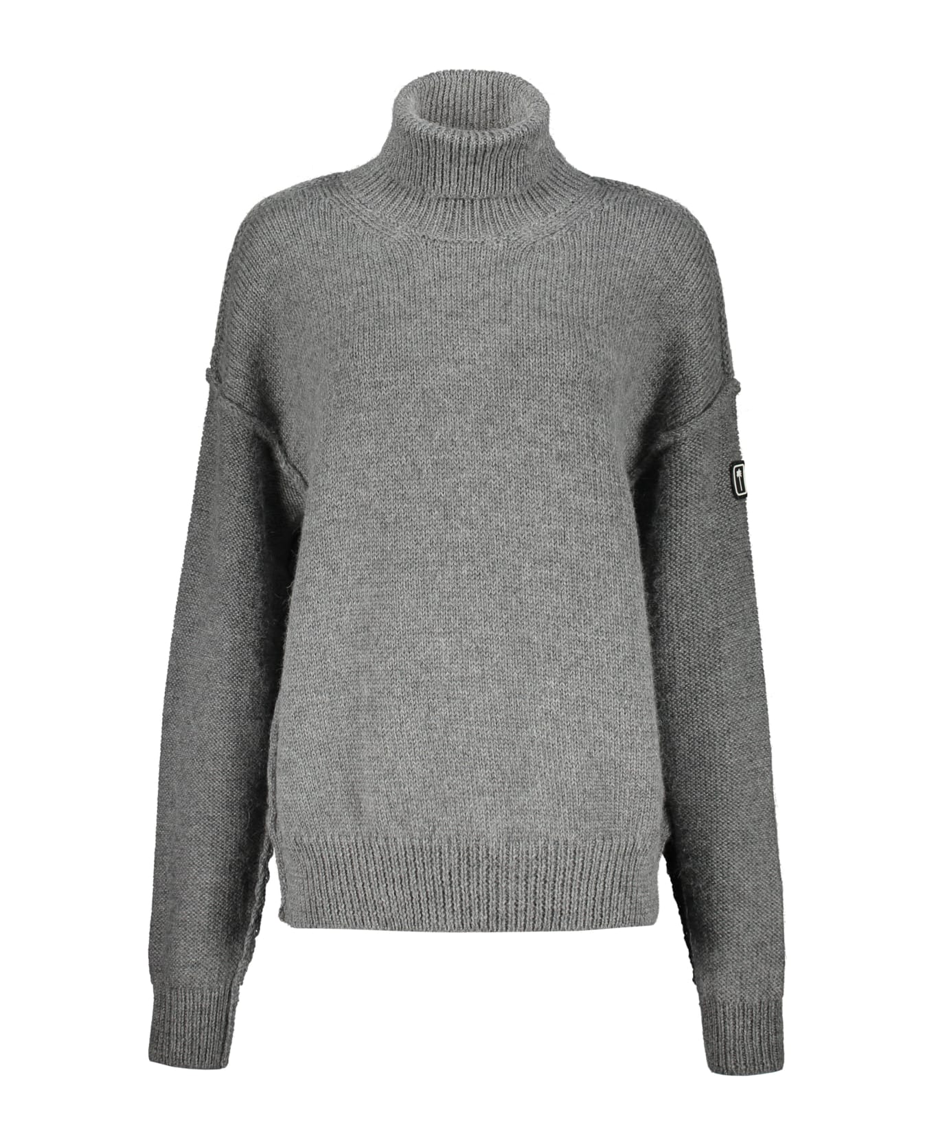 Palm Angels Turtleneck Sweater - grey