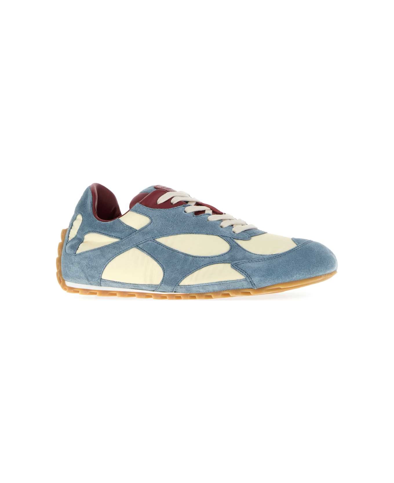 Bottega Veneta Multicolor Suede And Fabric Orbit Sneakers - ICESEASALT