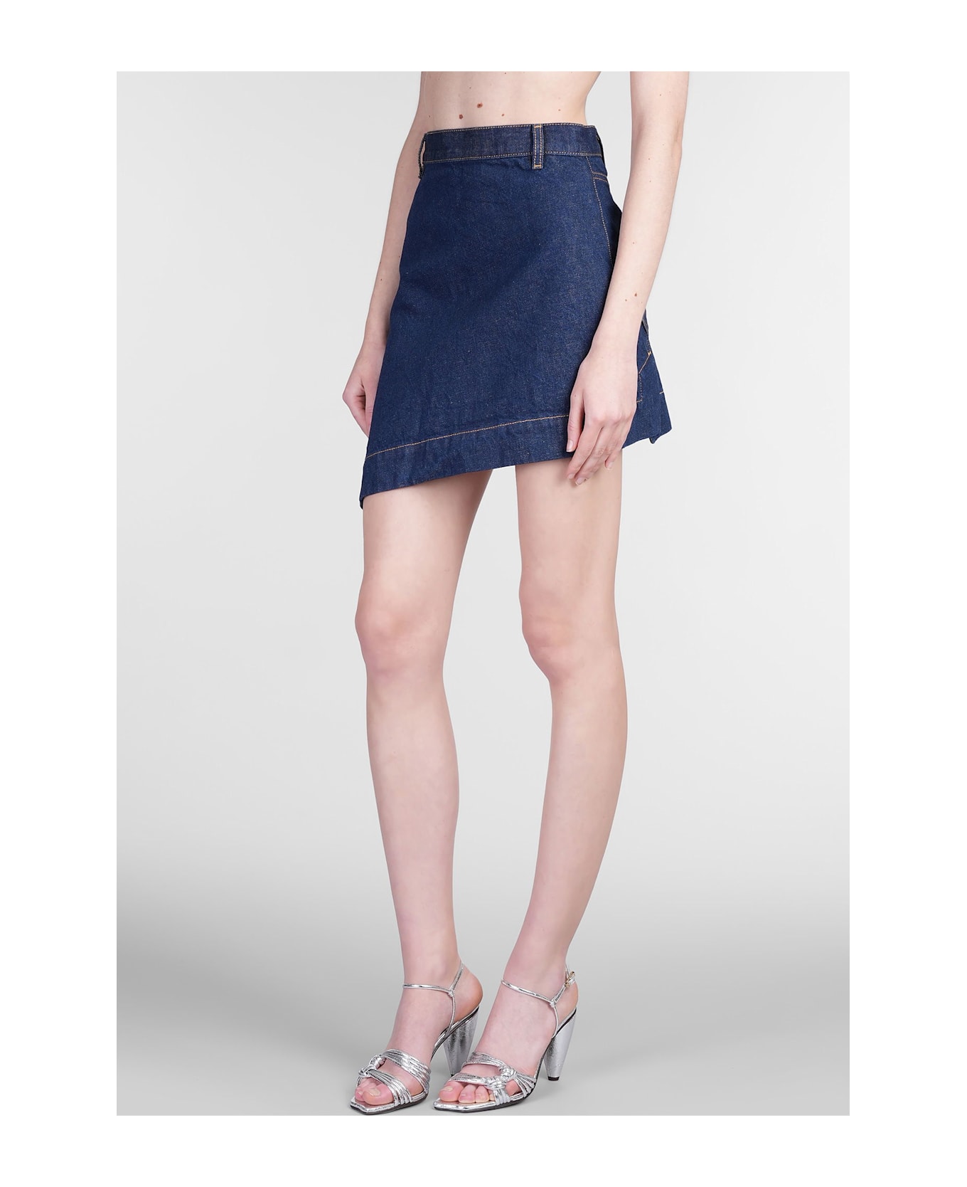 Vivienne Westwood Skirt In Blue Cotton - blue