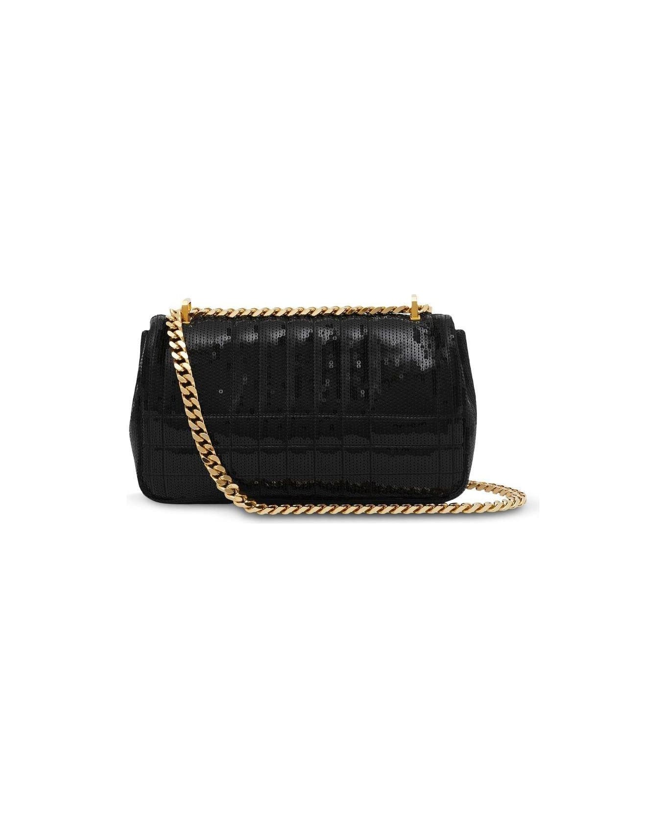 Burberry Sequinned Quilted Chain Linked Small Lola Bag