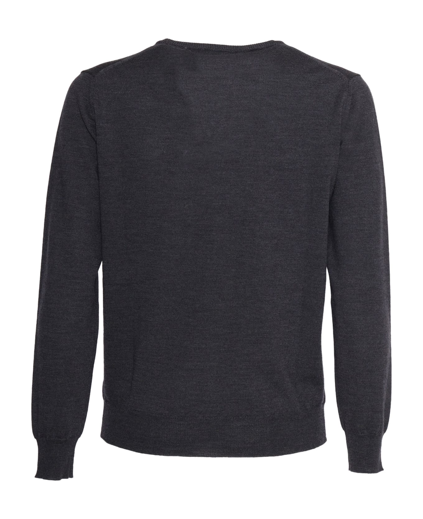 Kangra Plain Knit Sweater - GREY