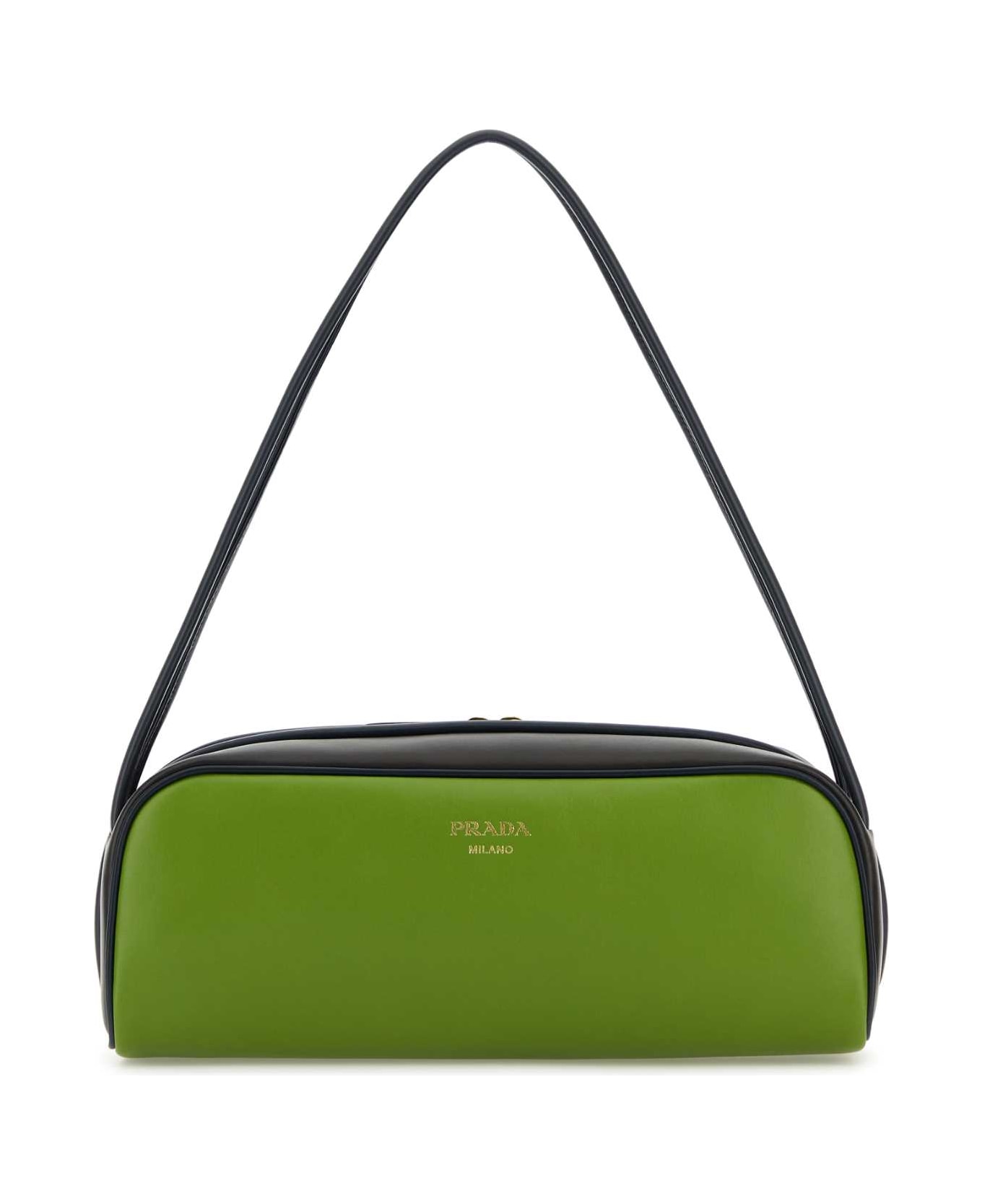 【お試し価格！】 Prada Green Leather Shoulder Bag | italist 小物