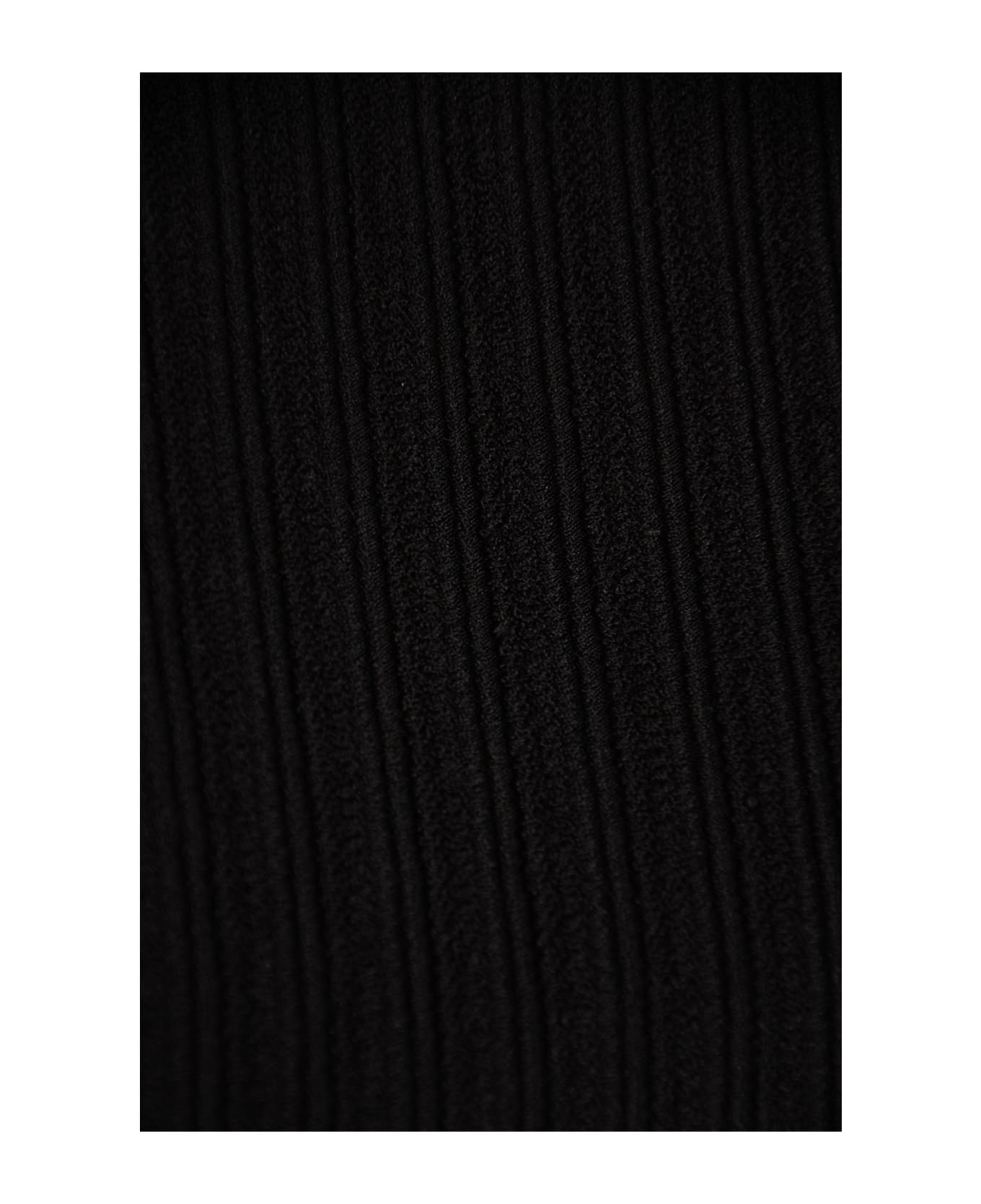Alberta Ferretti Off-shoulder Longsleeved Knit Top - Black ニットウェア