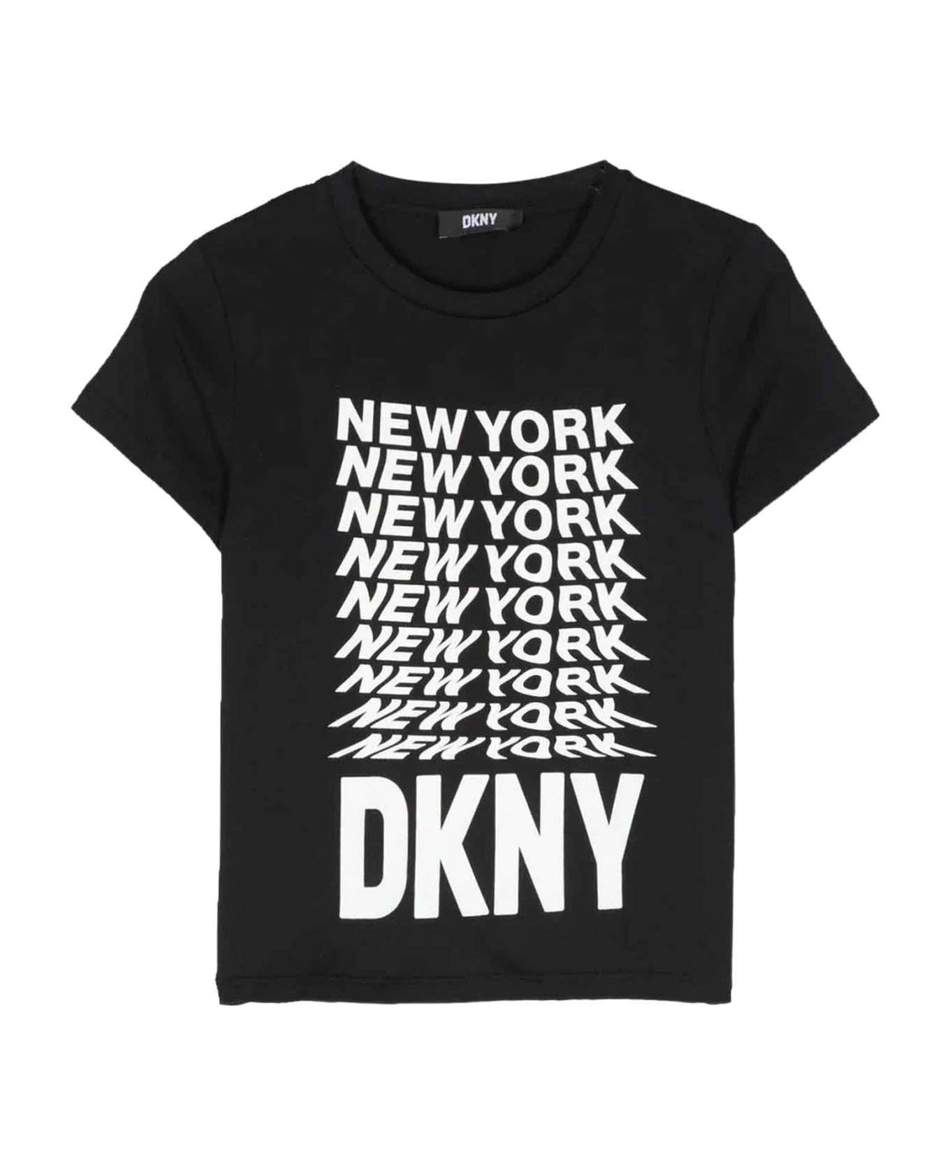 DKNY Black T-shirt Girl - B Nero